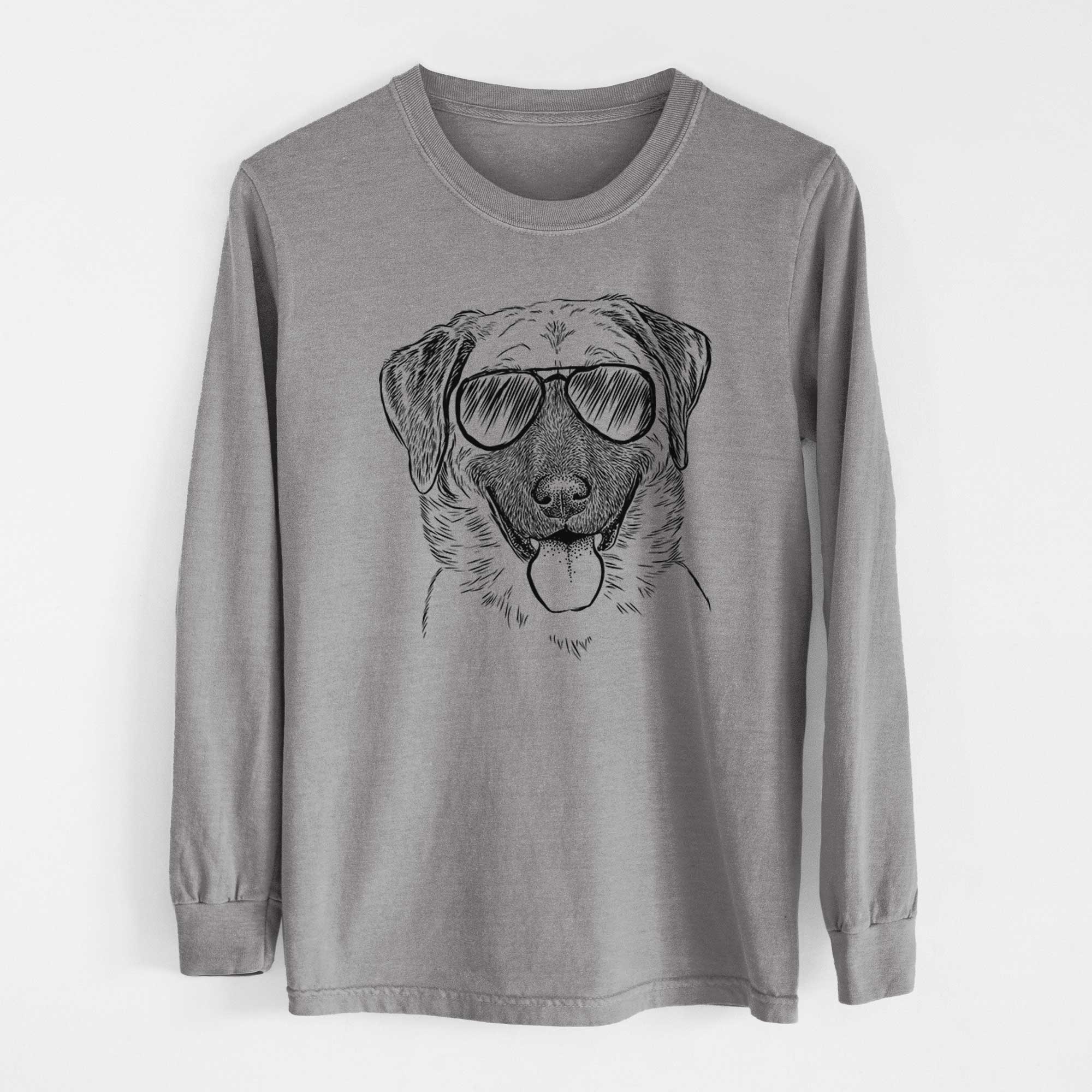 Aviator Willow the Anatolian Shepherd - Men's Heavyweight 100% Cotton Long Sleeve