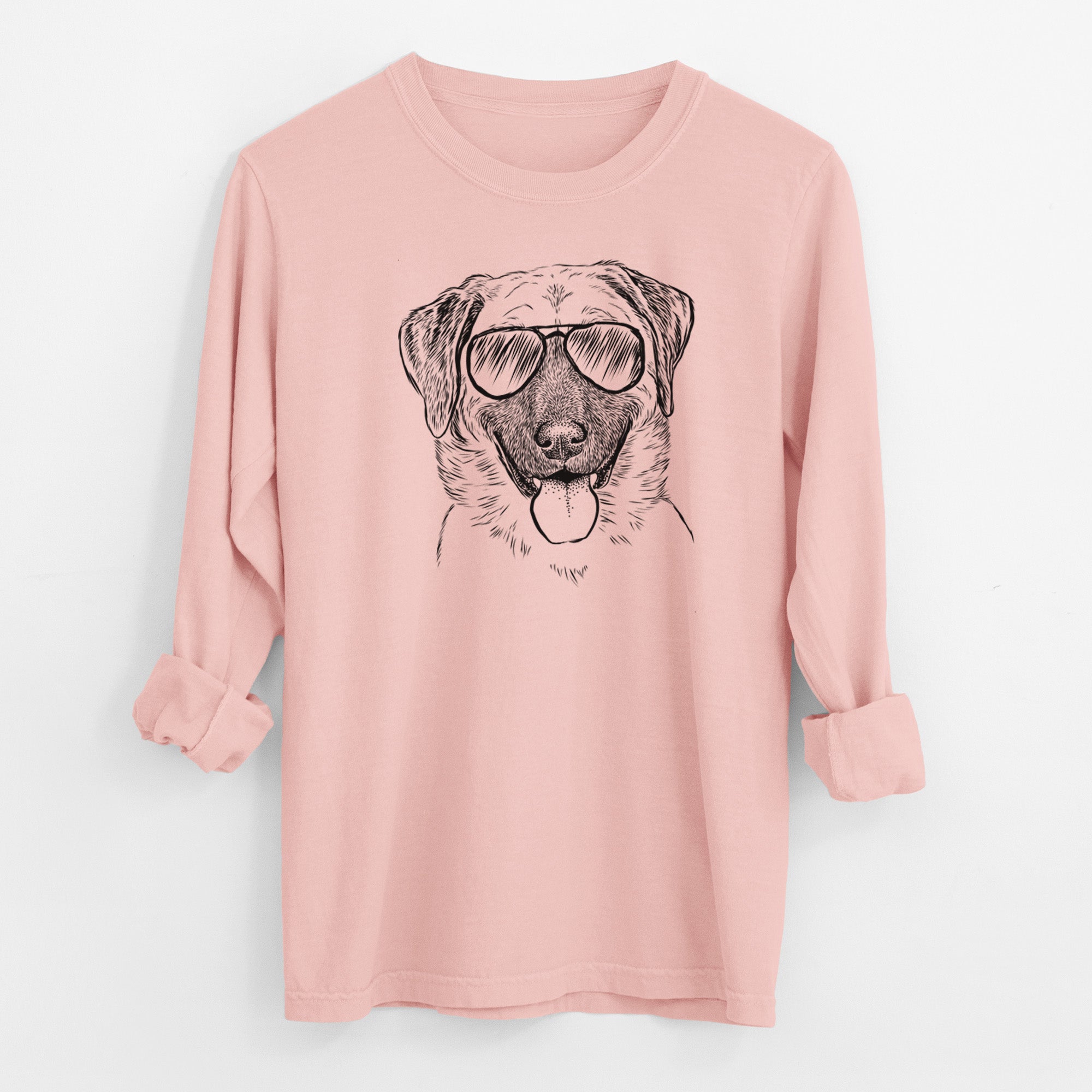 Aviator Willow the Anatolian Shepherd - Men's Heavyweight 100% Cotton Long Sleeve