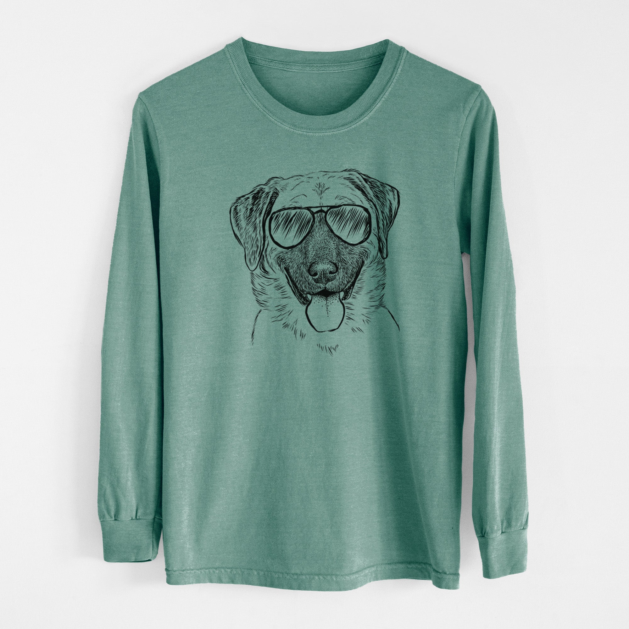 Aviator Willow the Anatolian Shepherd - Men's Heavyweight 100% Cotton Long Sleeve