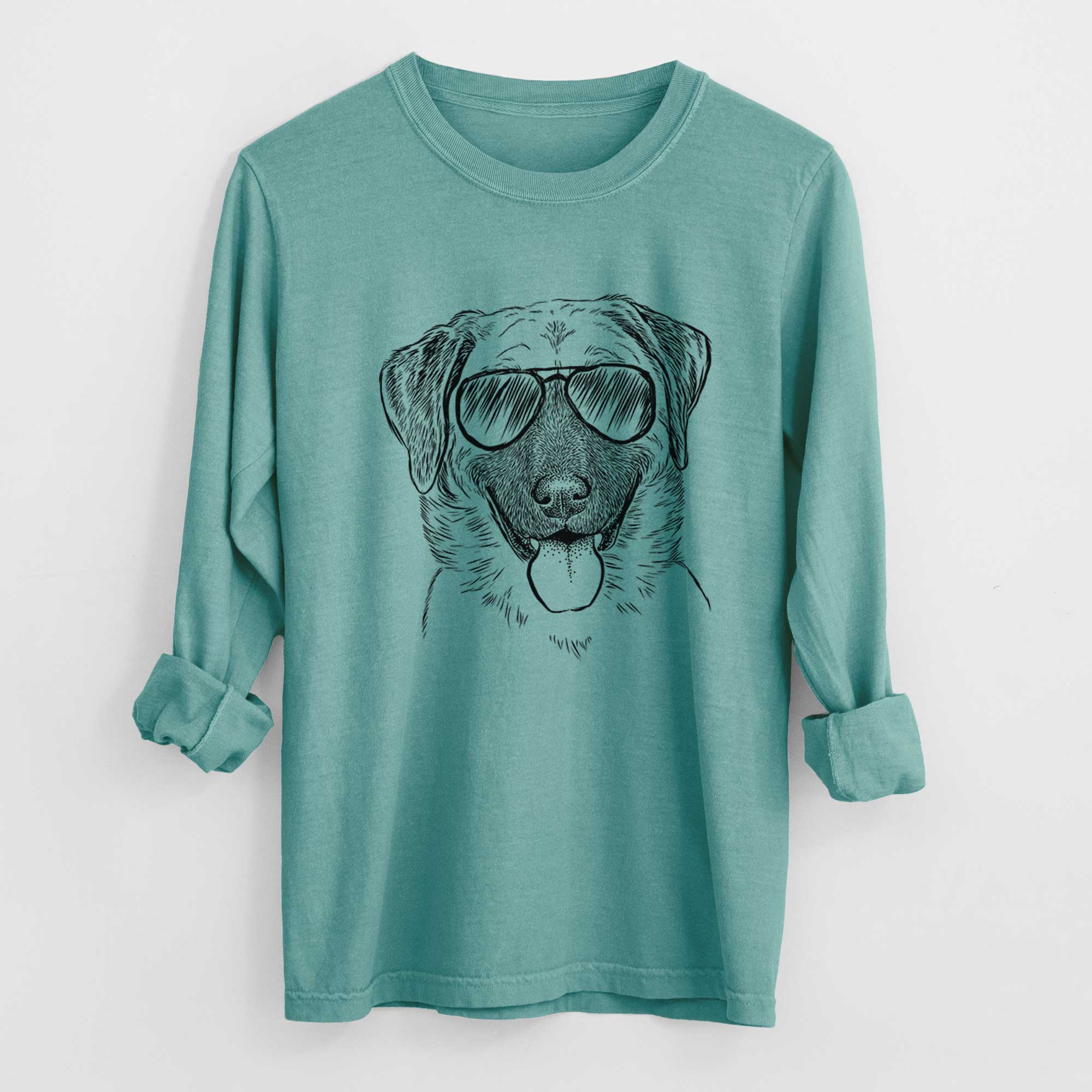 Aviator Willow the Anatolian Shepherd - Men's Heavyweight 100% Cotton Long Sleeve