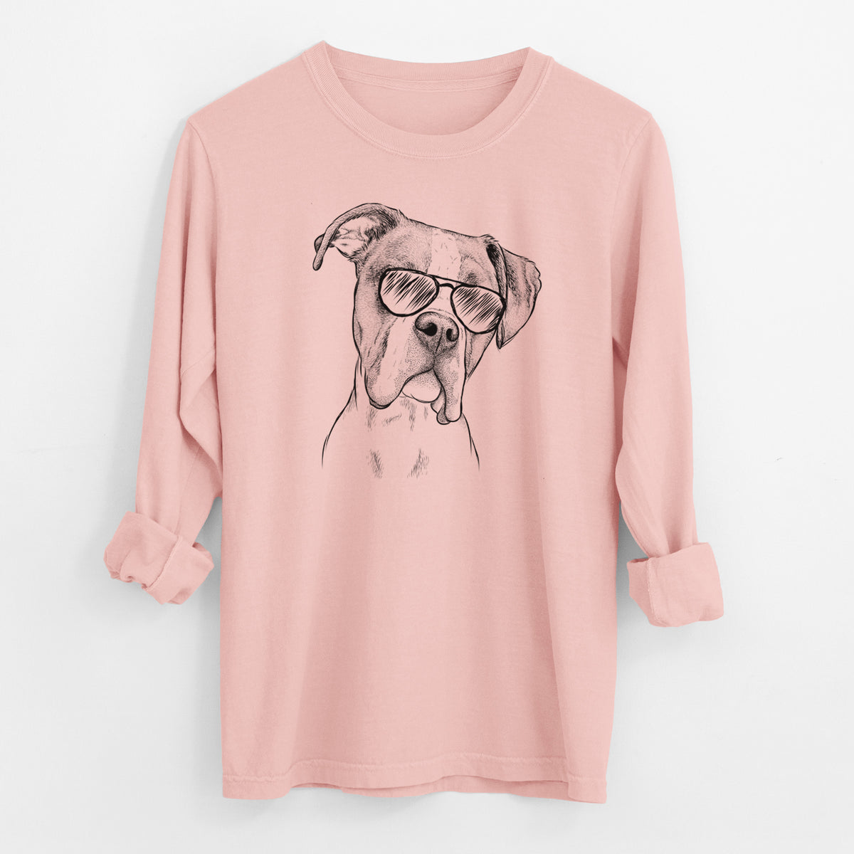 Aviator Winston the Boxer - Men's Heavyweight 100% Cotton Long Sleeve