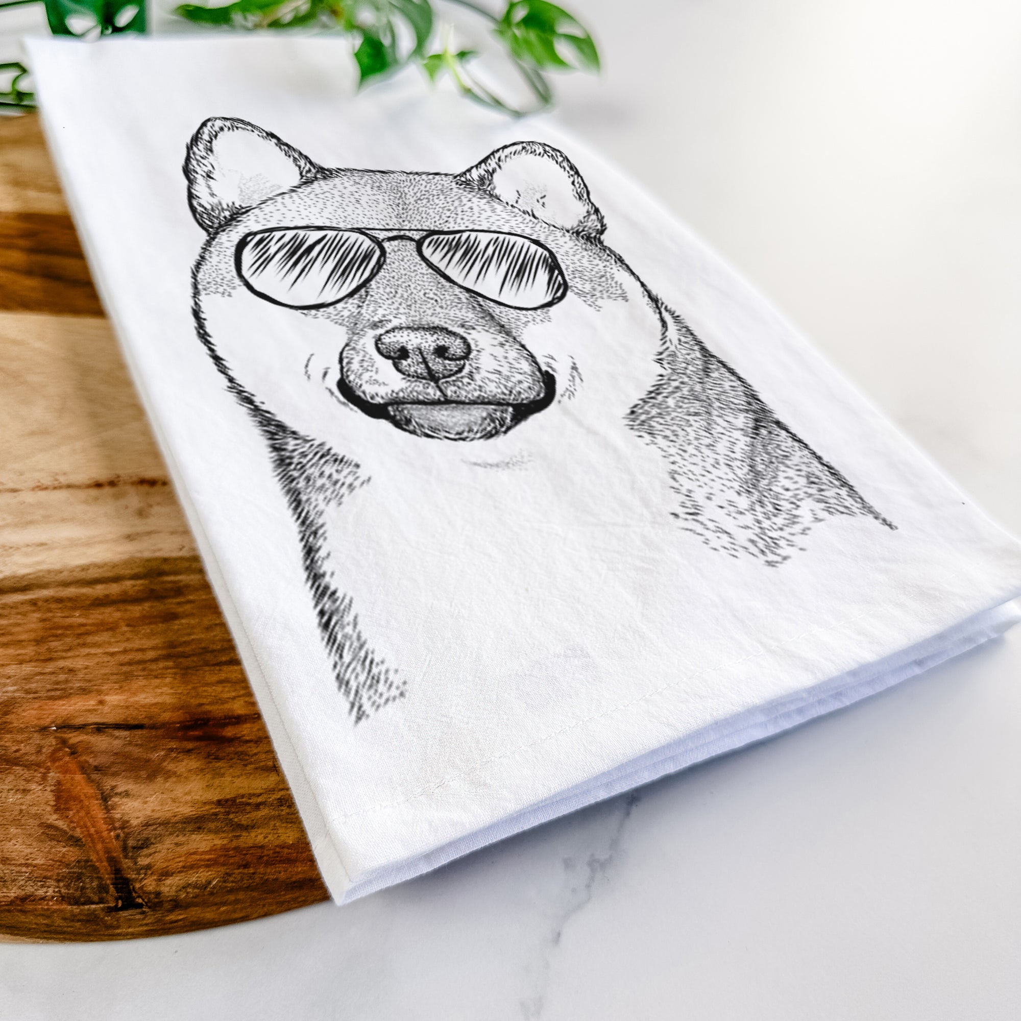 Yakuza the Shiba Inu Tea Towel