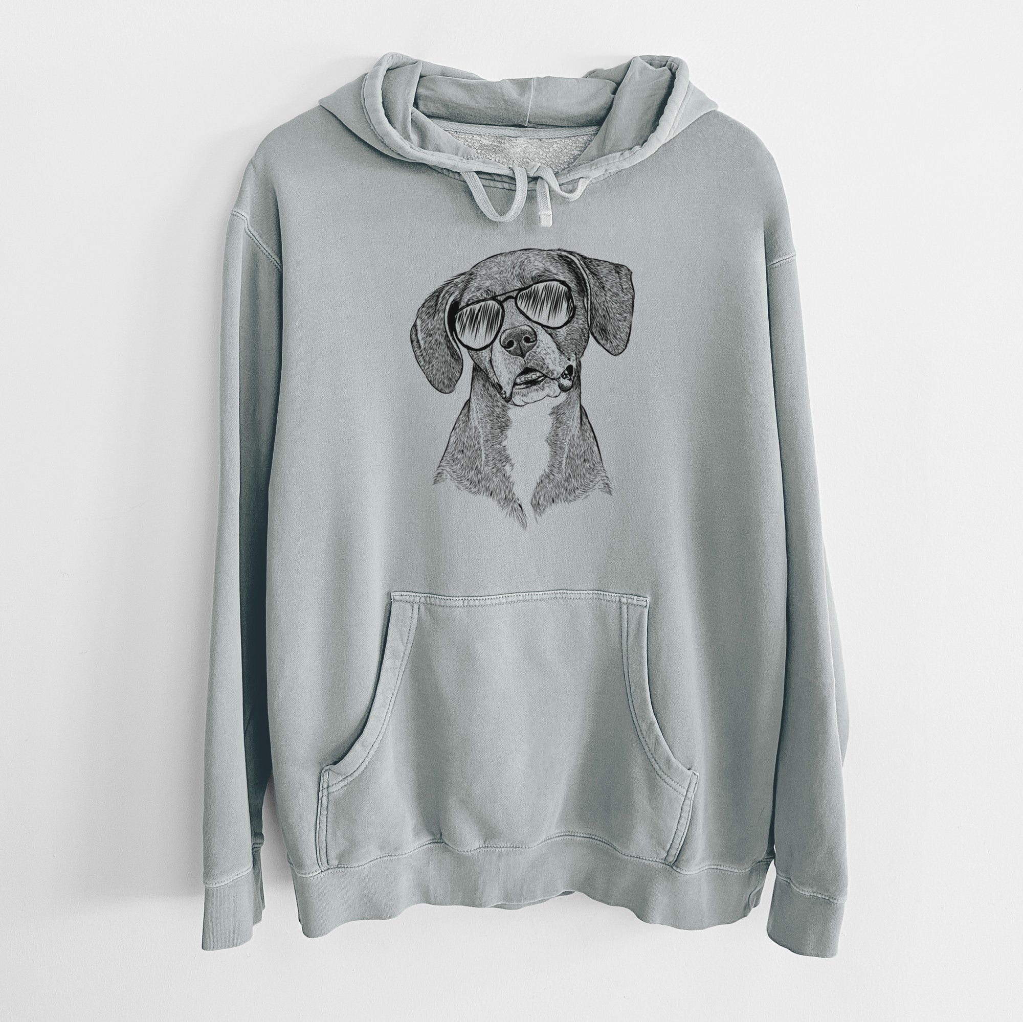 Aviator Zeena the Plott Hound Mix - Unisex Pigment Dyed Hoodie
