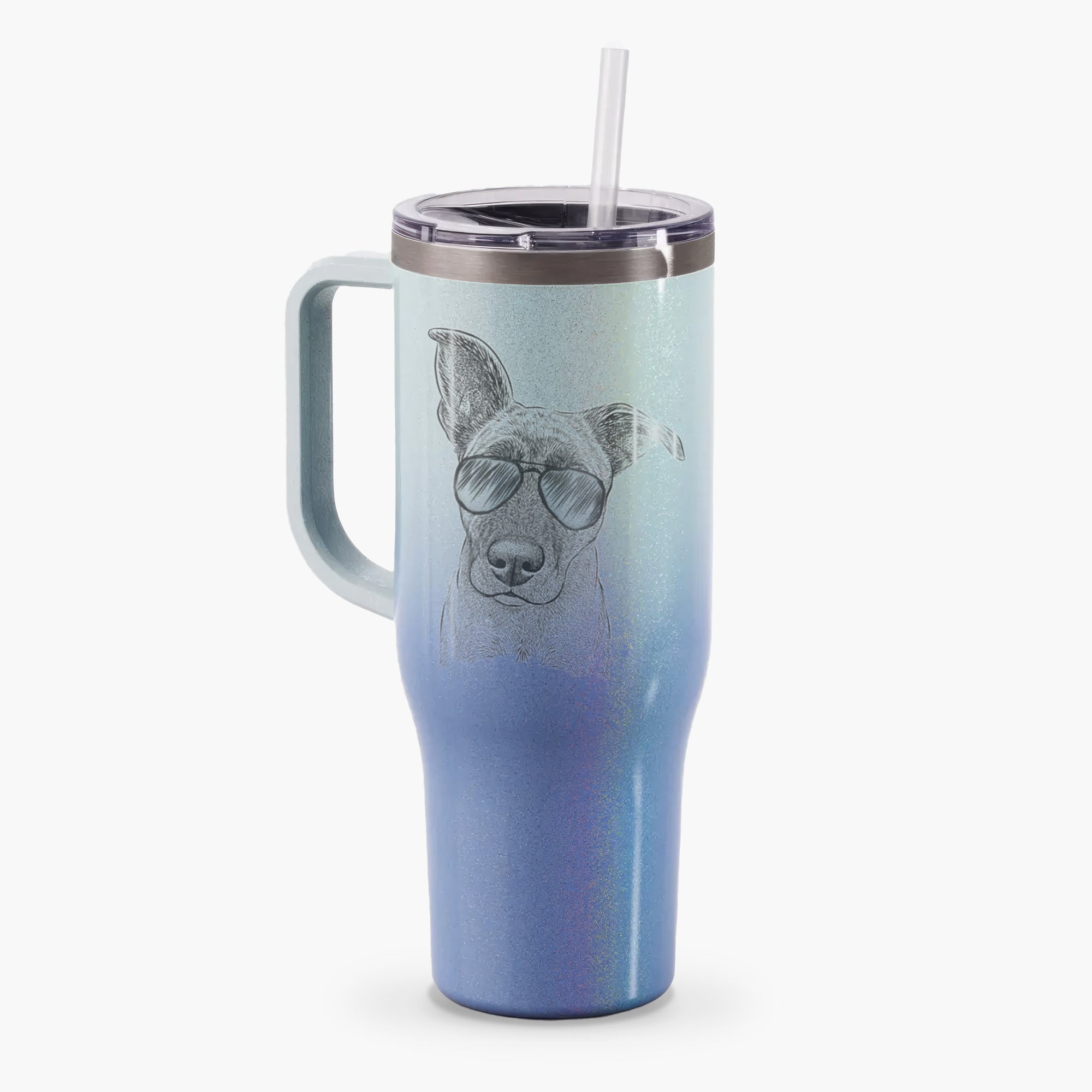 Zoey the Mixed Breed - 40oz Tumbler with Handle