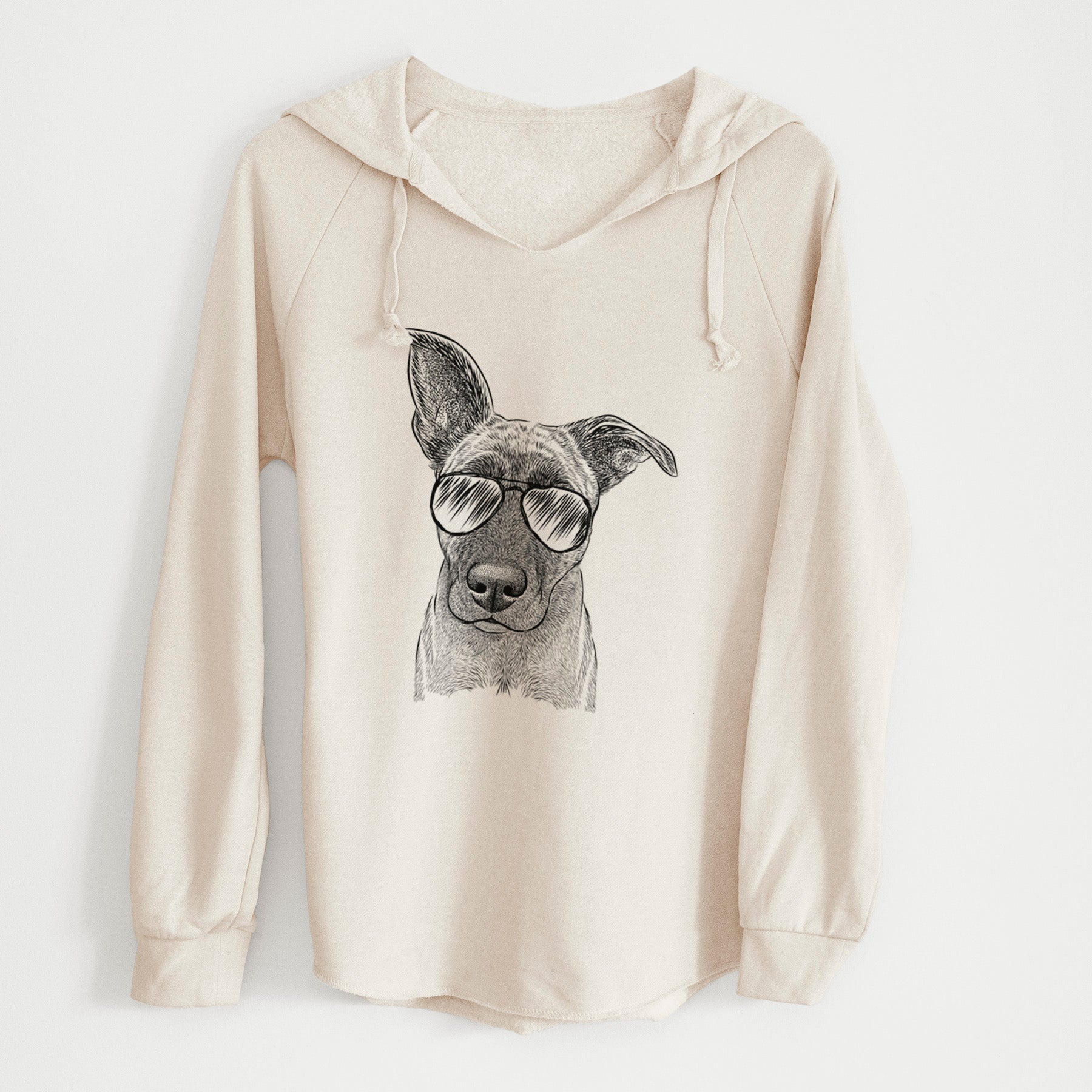 Aviator Zoey the Mixed Breed - Cali Wave Hooded Sweatshirt