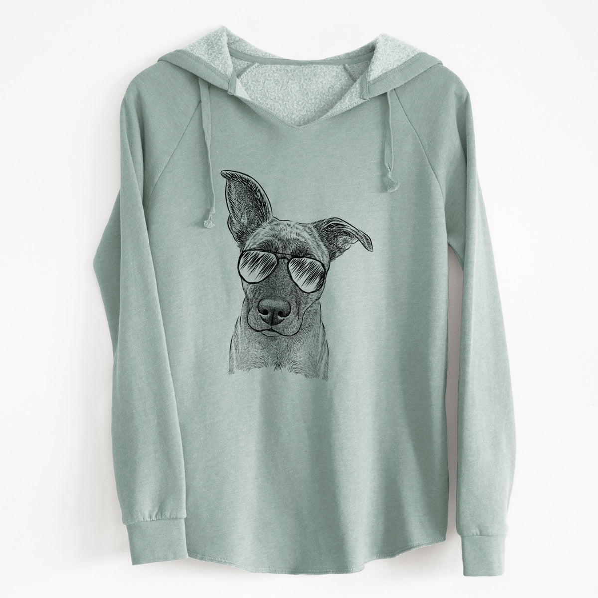 Aviator Zoey the Mixed Breed - Cali Wave Hooded Sweatshirt