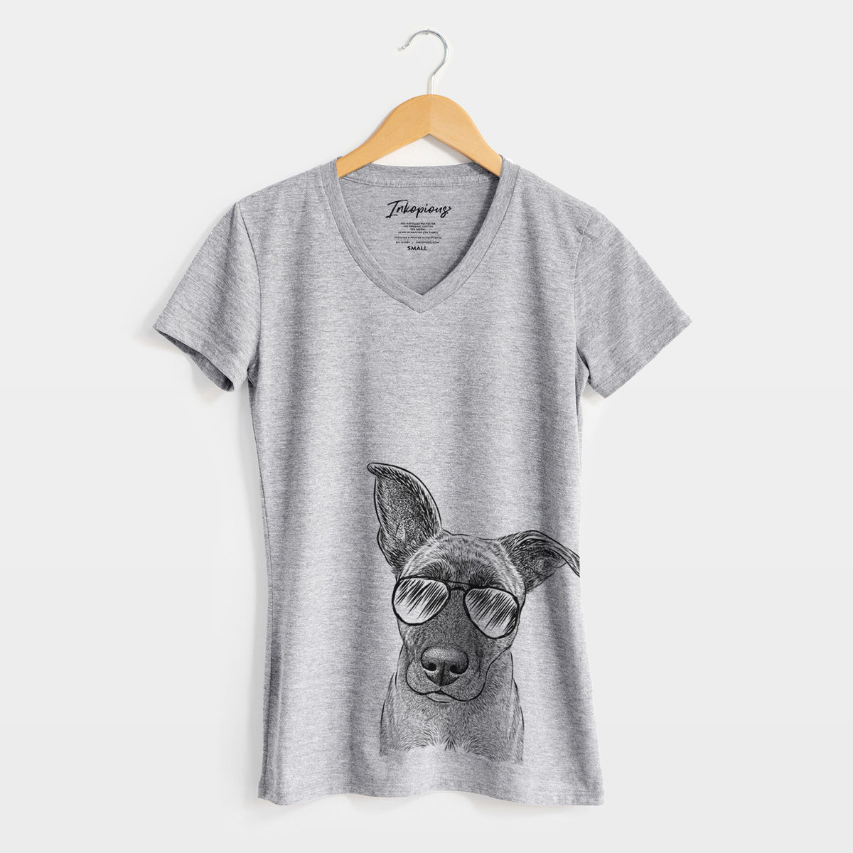 Aviator Zoey the Mixed Breed - Women&#39;s V-neck Shirt