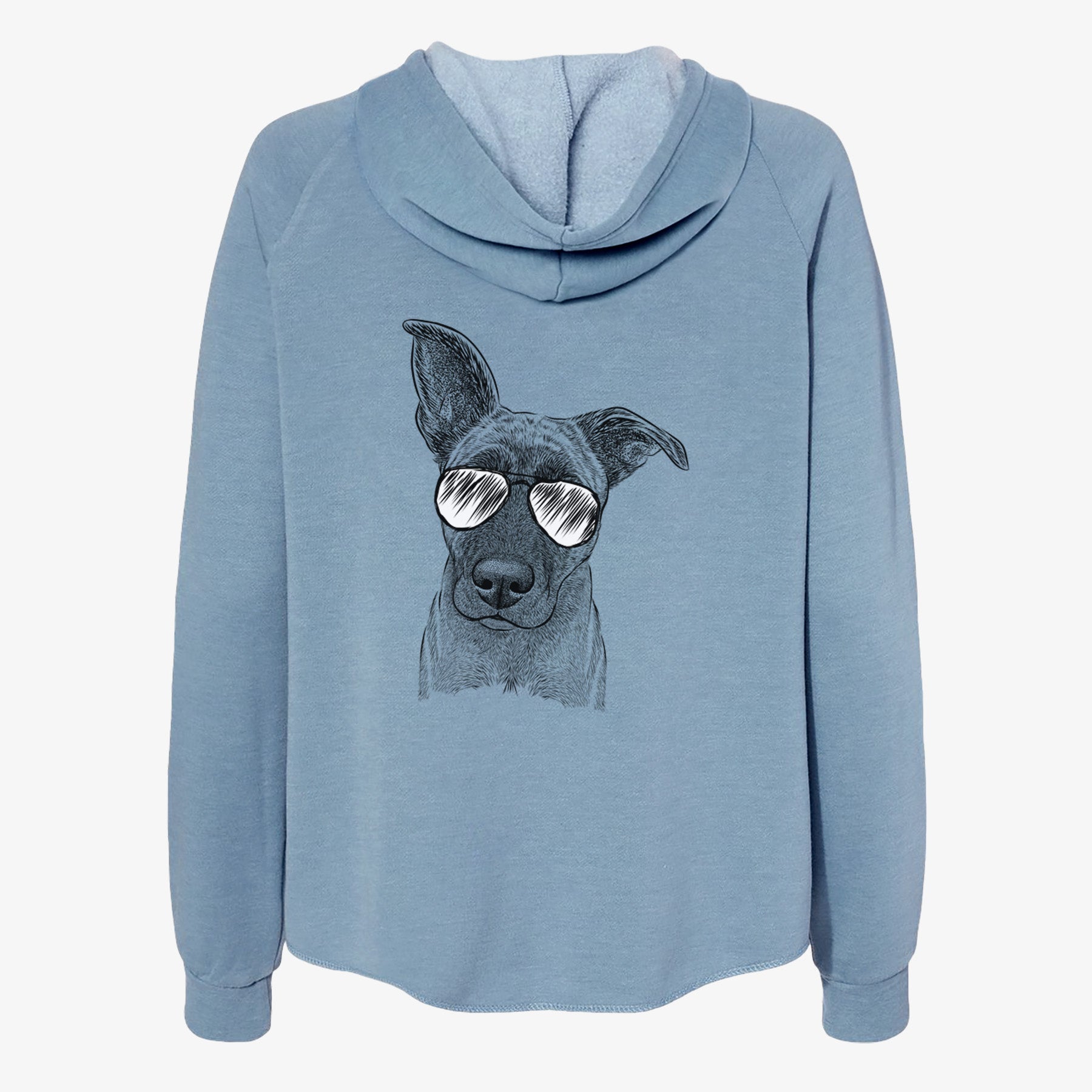 Zoey the Mixed Breed - Women's Cali Wave Zip-Up Sweatshirt