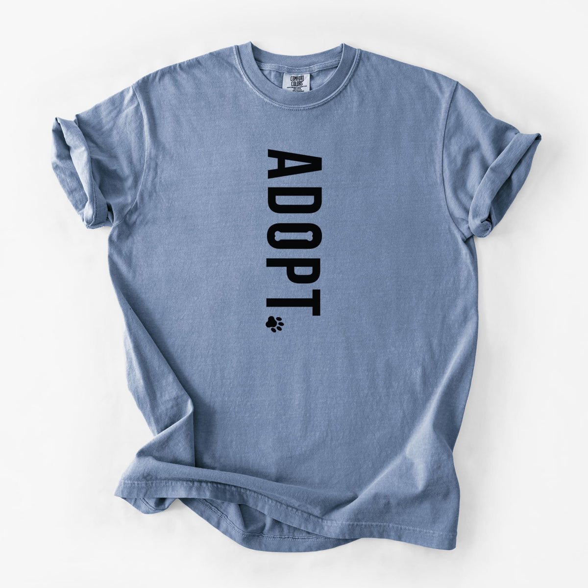 Adopt. - Unisex Comfort Colors Garment-Dyed Heavyweight T-shirt in Blue Jean