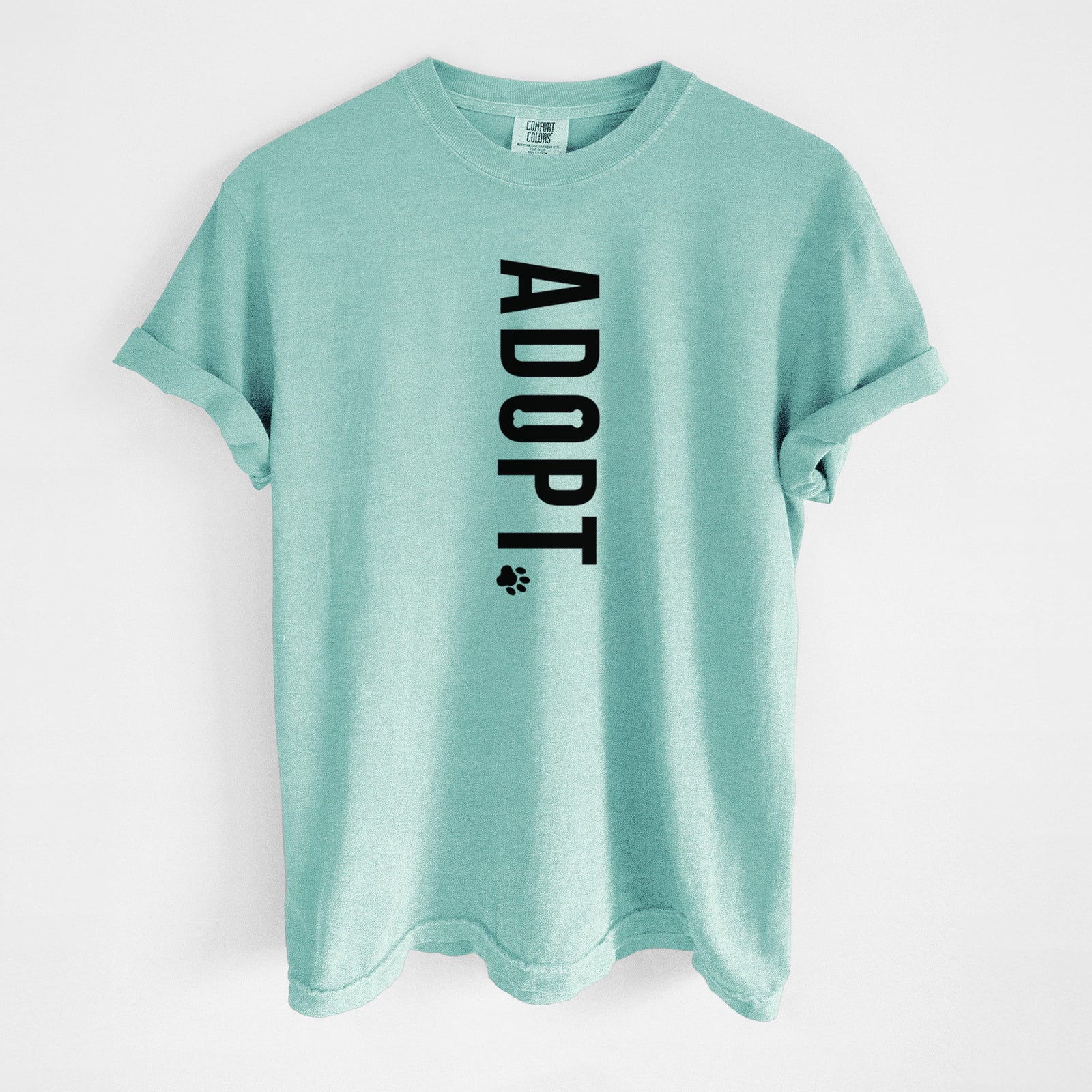 Adopt. - Unisex Comfort Colors Garment-Dyed Heavyweight T-shirt in Chalky Mint