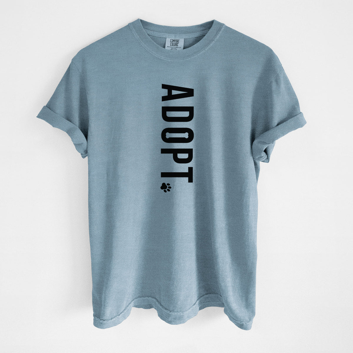 Adopt. - Unisex Comfort Colors Garment-Dyed Heavyweight T-shirt in Steel Blue