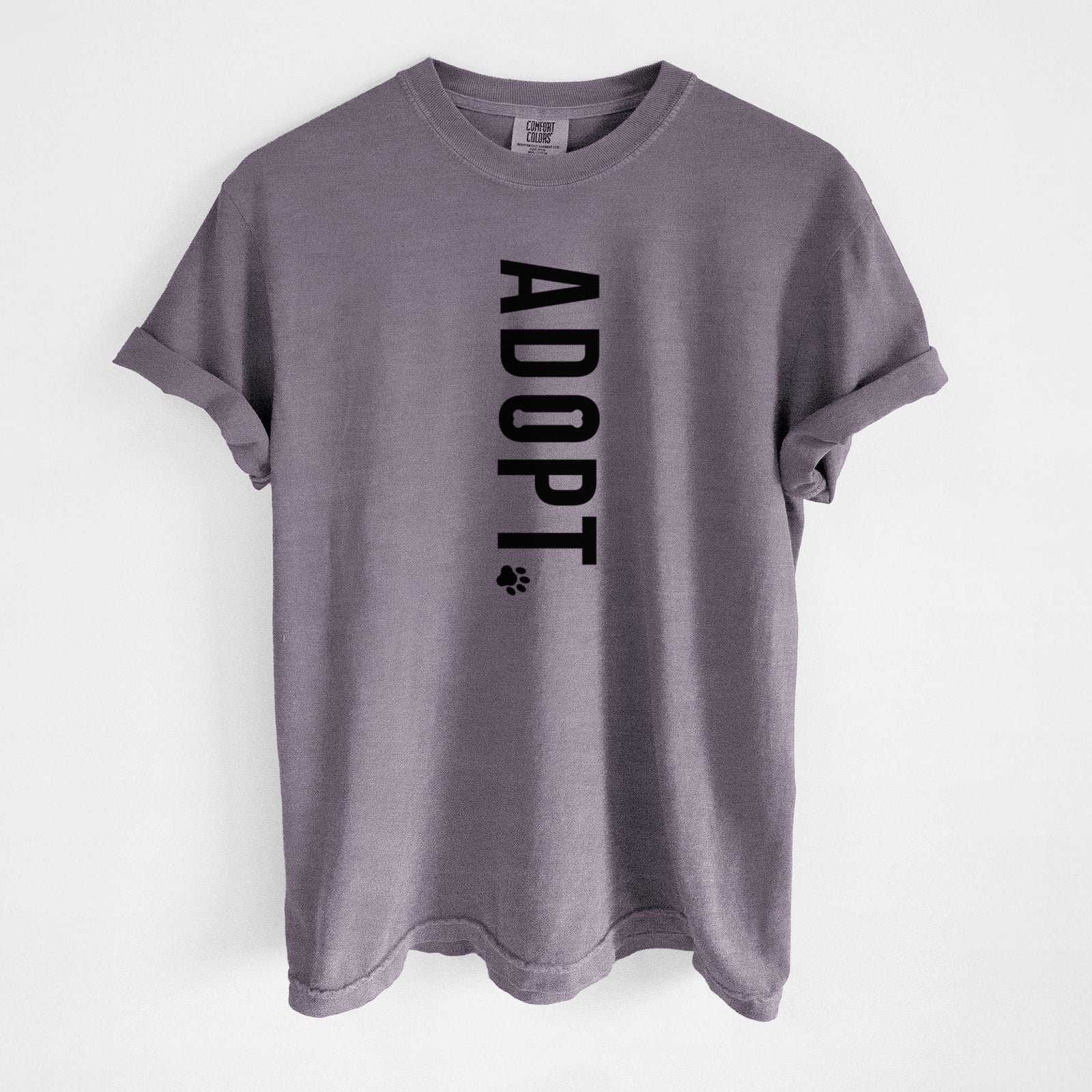 Adopt. - Unisex Comfort Colors Garment-Dyed Heavyweight T-shirt in Wine