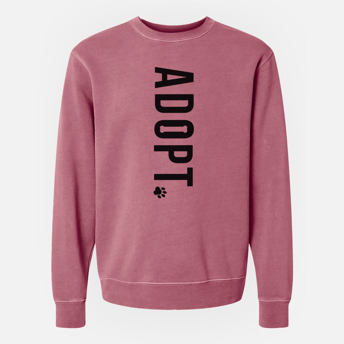 Adopt. - Unisex Pigment Dyed Crew Sweatshirt