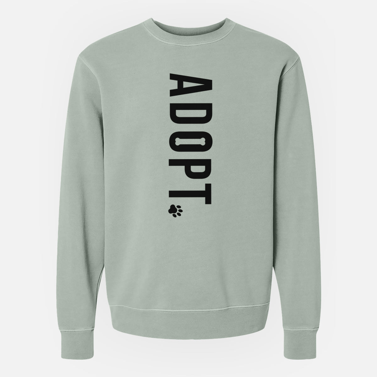 Adopt. - Unisex Pigment Dyed Crew Sweatshirt