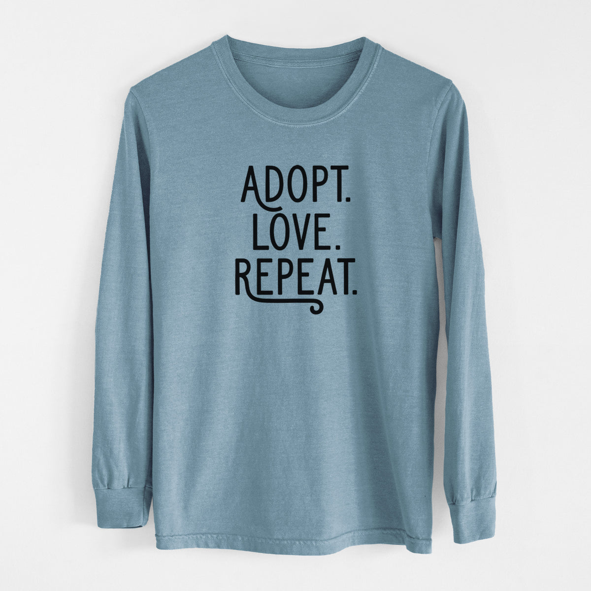 Adopt Love Repeat - Men's Heavyweight 100% Cotton Long Sleeve