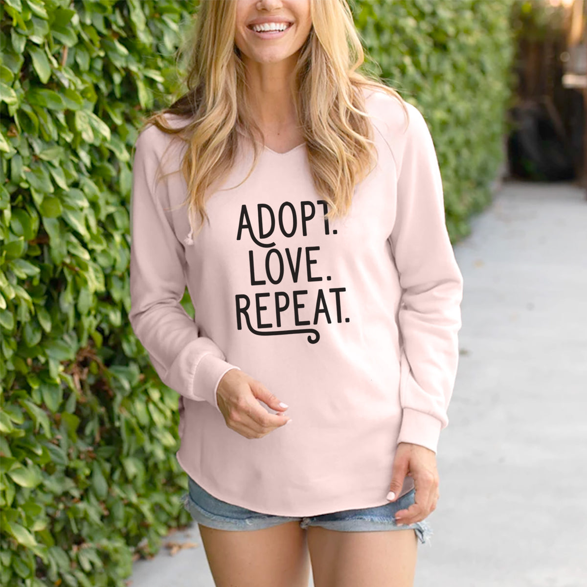 Adopt Love Repeat - Cali Wave Hooded Sweatshirt