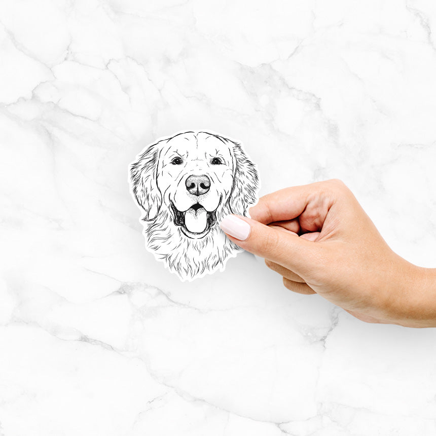 Sam the Golden Retriever - Decal Sticker
