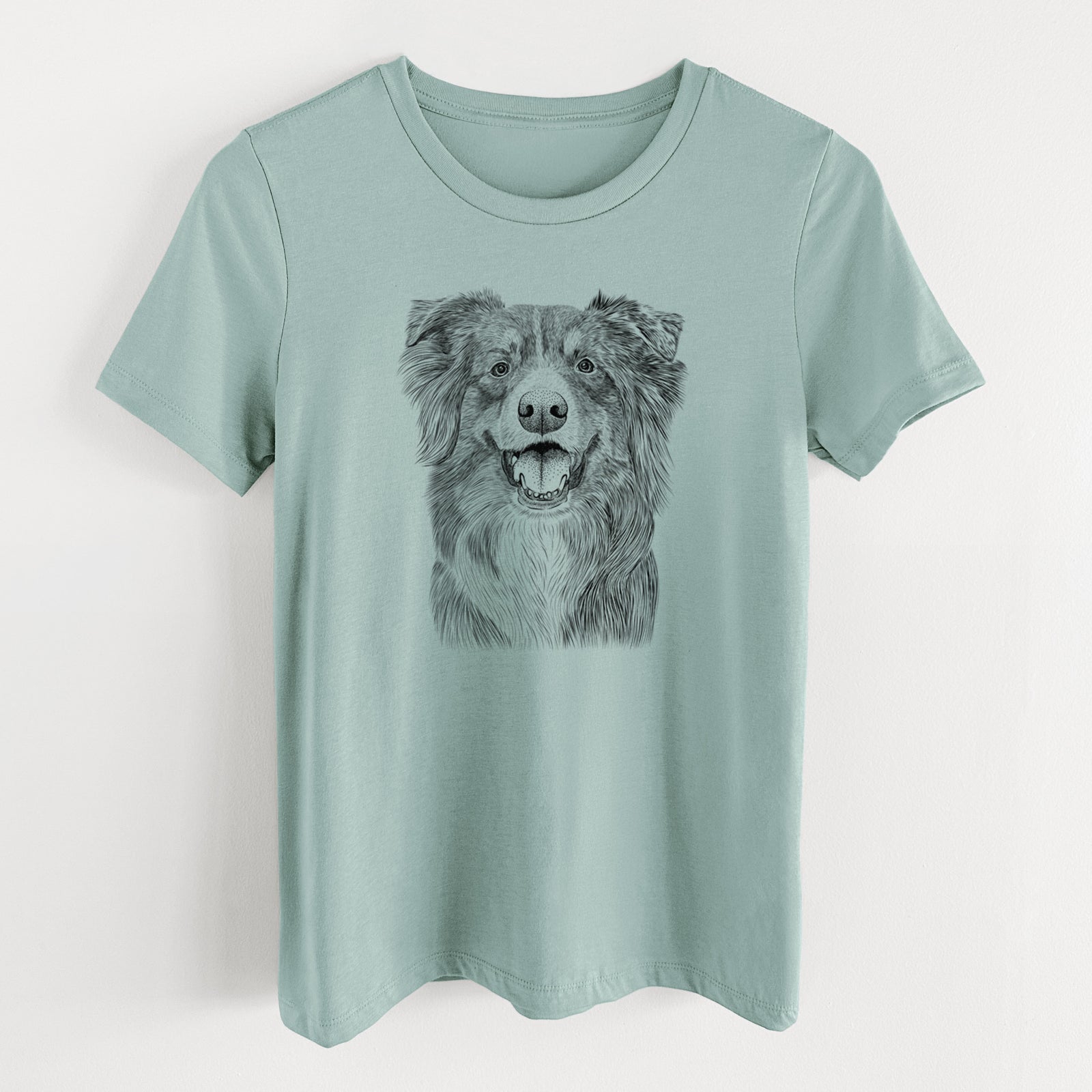 Bare Aussie Parker the Australian Shepherd - Women's Lightweight Relaxed Fit 100% Cotton Crewneck