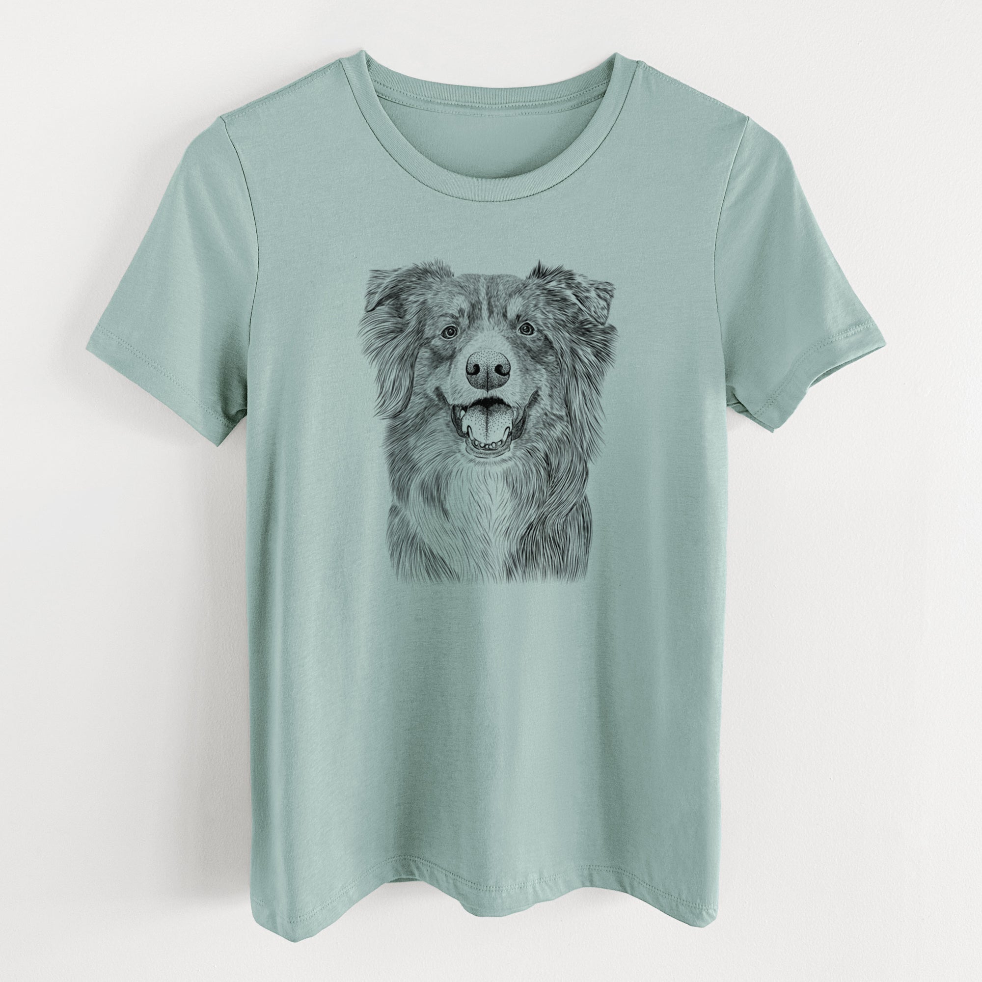 Bare Aussie Parker the Australian Shepherd - Women's Lightweight Relaxed Fit 100% Cotton Crewneck