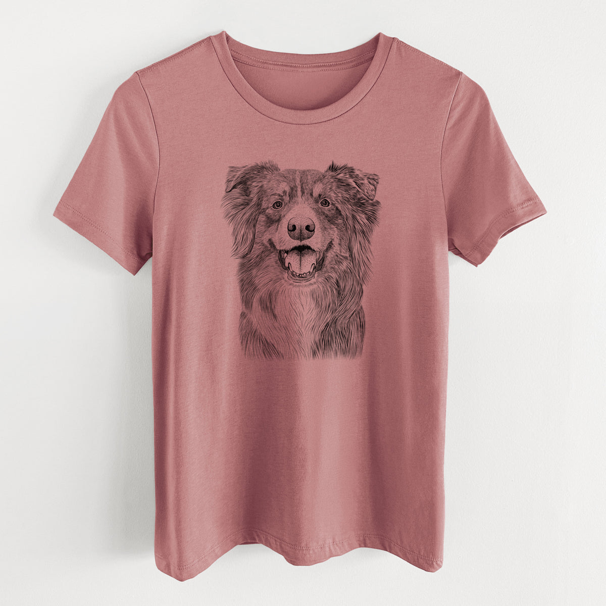 Bare Aussie Parker the Australian Shepherd - Women's Lightweight Relaxed Fit 100% Cotton Crewneck