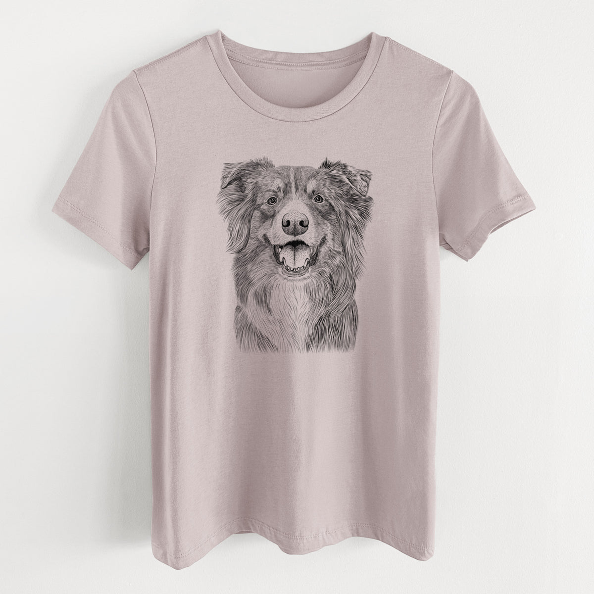 Bare Aussie Parker the Australian Shepherd - Women's Lightweight Relaxed Fit 100% Cotton Crewneck