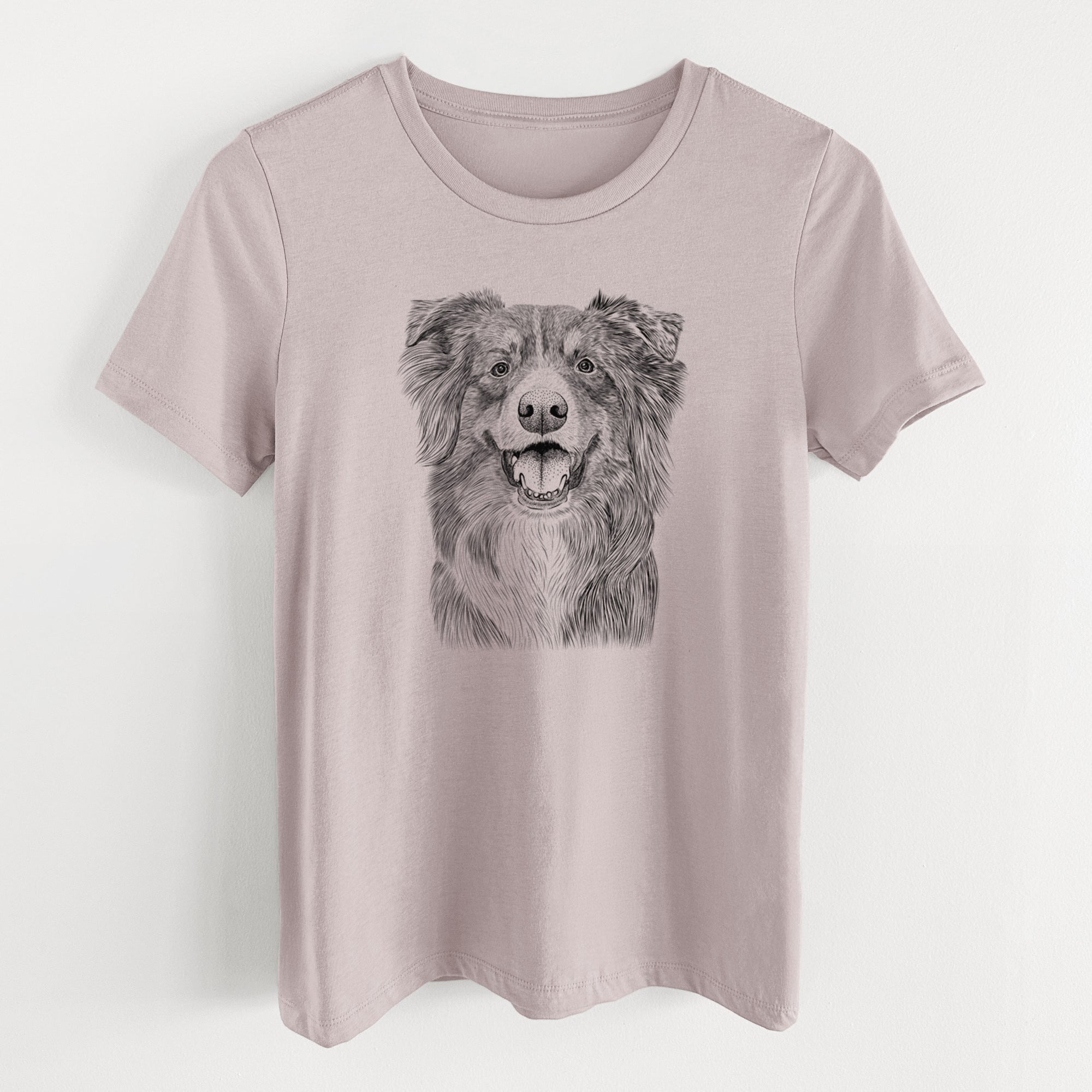 Bare Aussie Parker the Australian Shepherd - Women's Lightweight Relaxed Fit 100% Cotton Crewneck