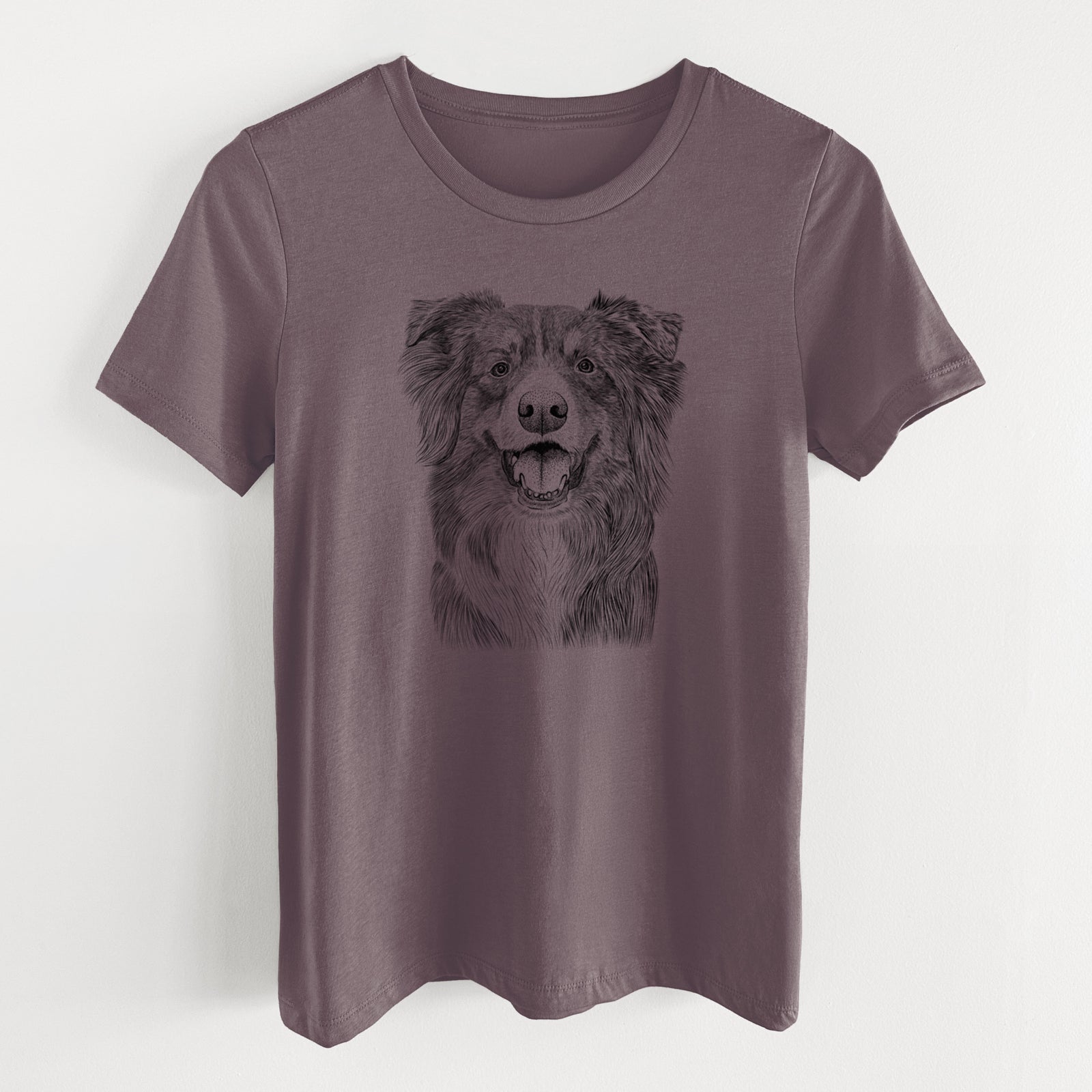 Bare Aussie Parker the Australian Shepherd - Women's Lightweight Relaxed Fit 100% Cotton Crewneck