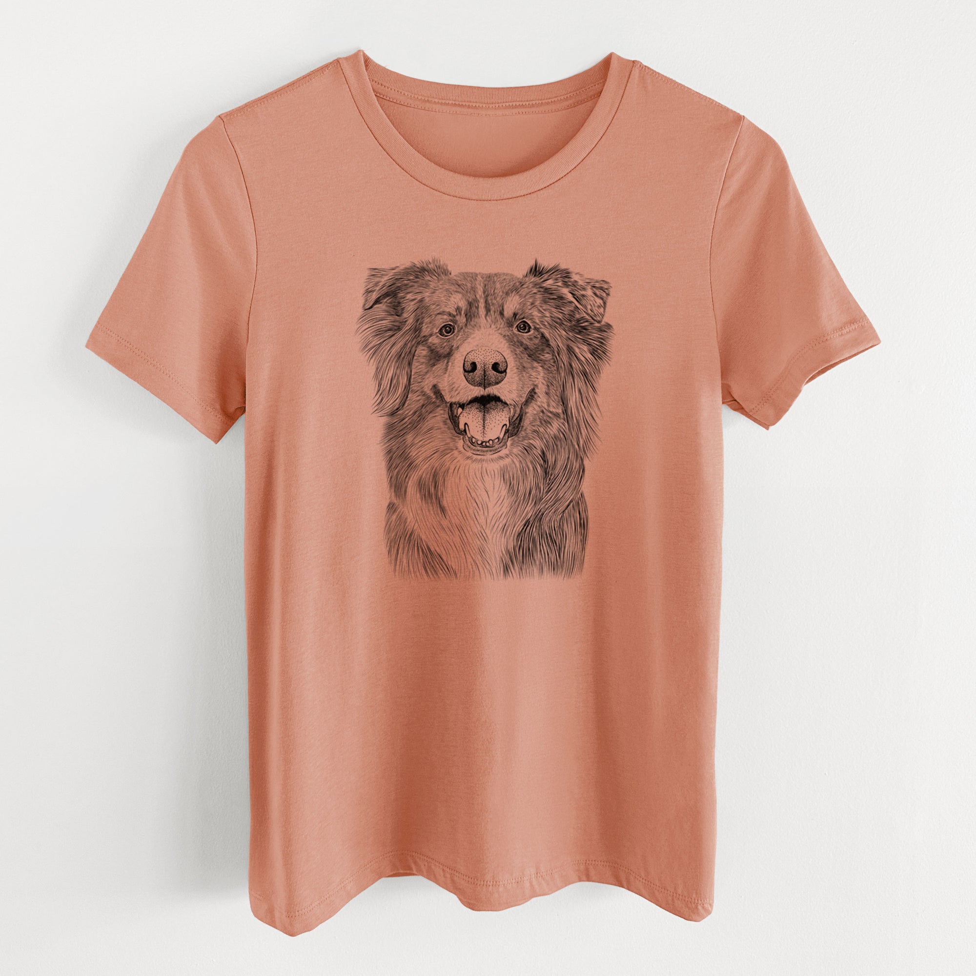 Bare Aussie Parker the Australian Shepherd - Women's Lightweight Relaxed Fit 100% Cotton Crewneck
