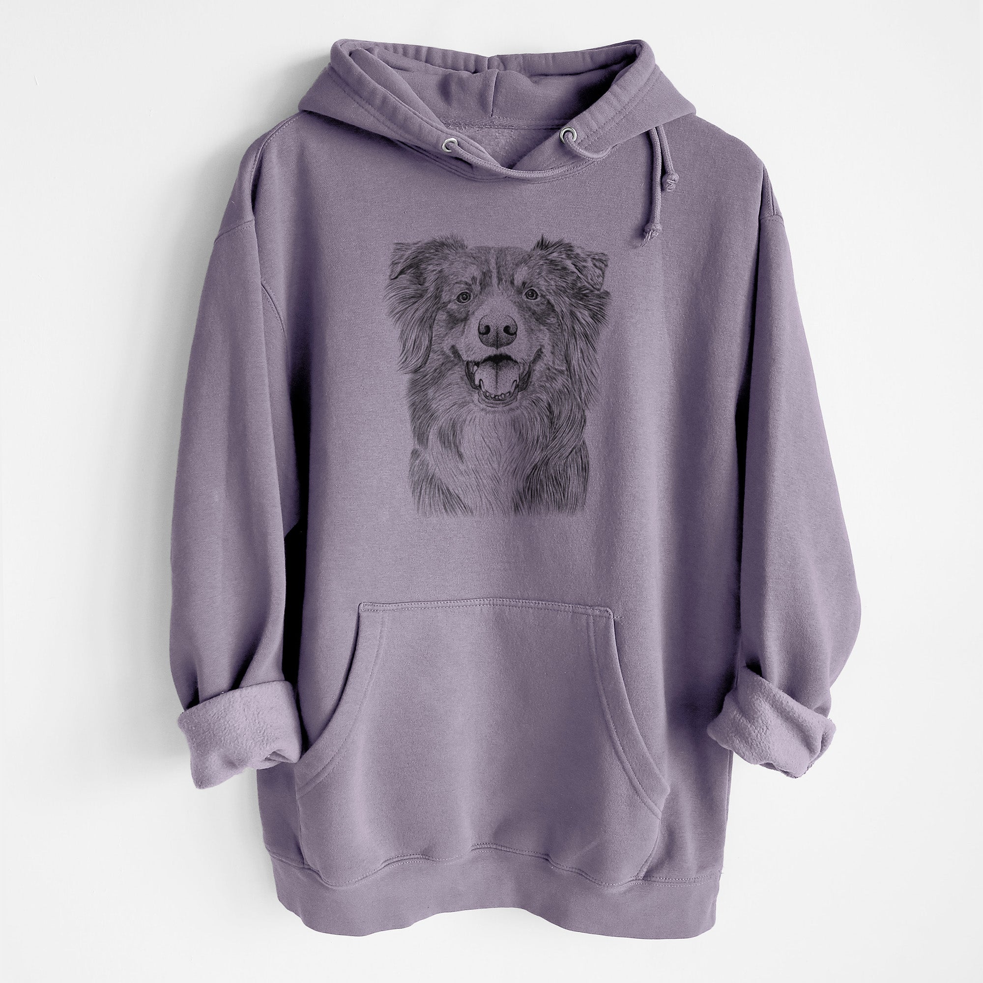 Aussie Parker the Australian Shepherd- Heavyweight Fleece Hoodie