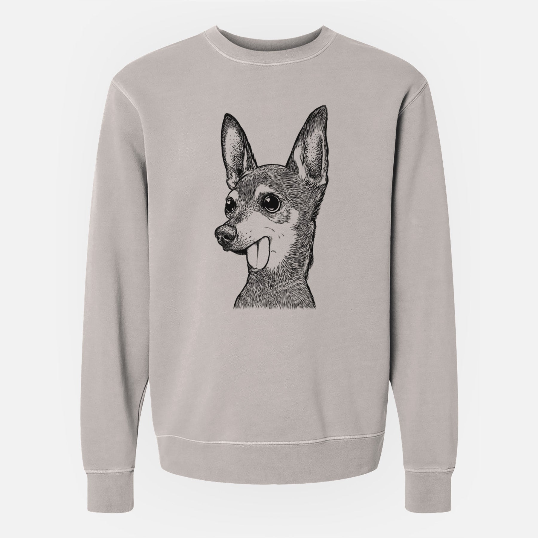 Bare Aaron the Chihuahua - Unisex Pigment Dyed Crew Sweatshirt