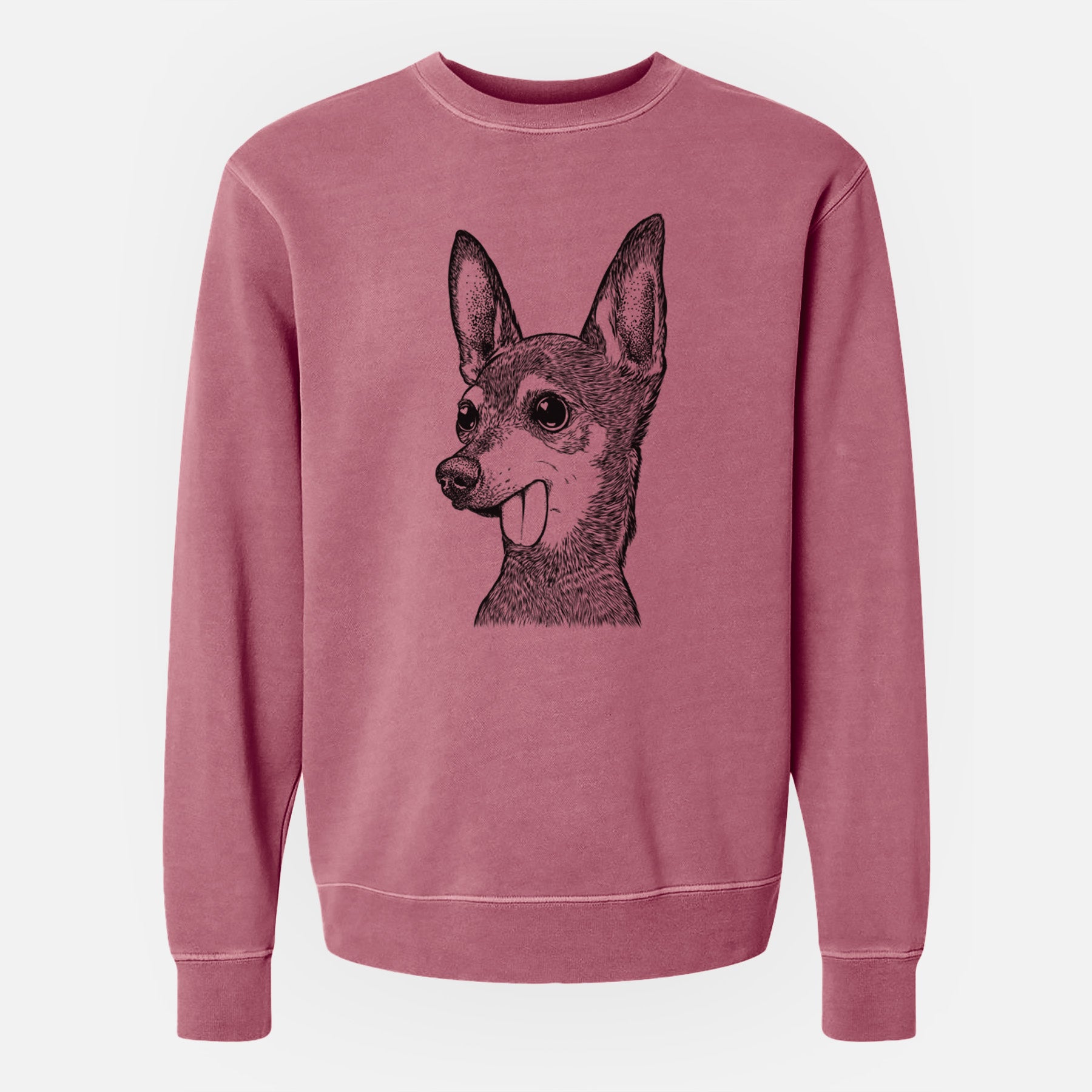 Bare Aaron the Chihuahua - Unisex Pigment Dyed Crew Sweatshirt