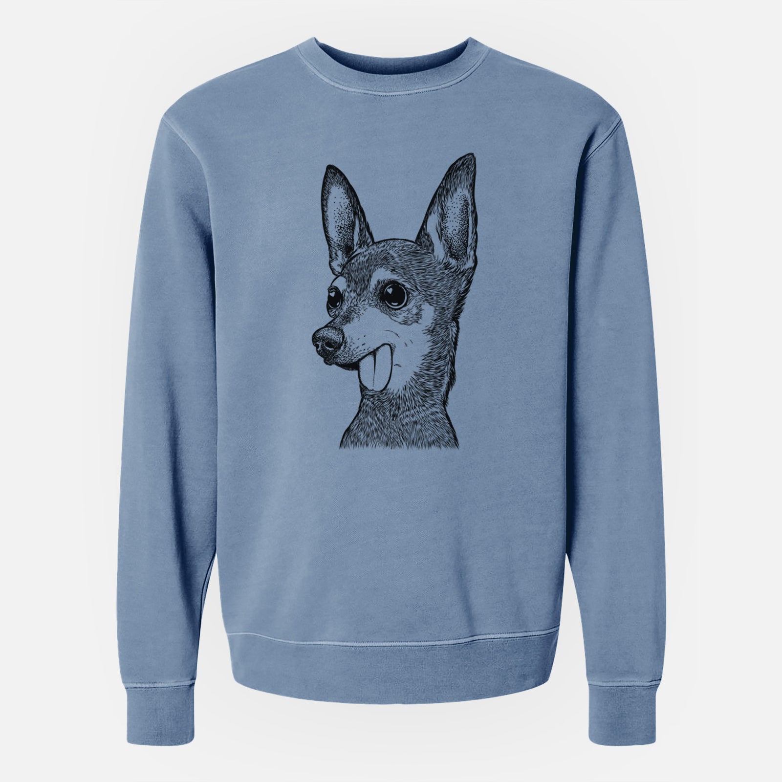 Bare Aaron the Chihuahua - Unisex Pigment Dyed Crew Sweatshirt