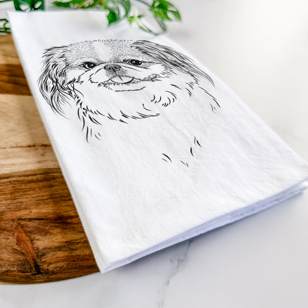 Abra Bean the Pekingese Tea Towel