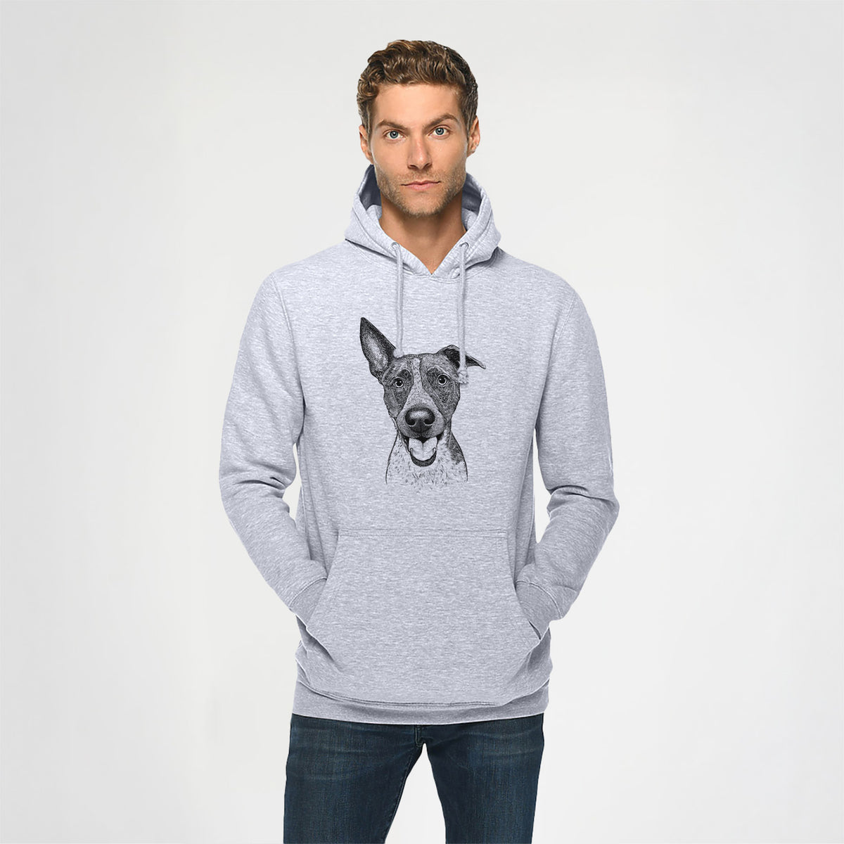 Amigo the Heeler Mix- Heavyweight Fleece Hoodie