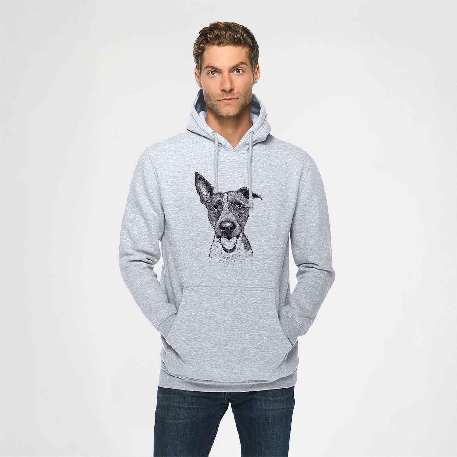 Amigo the Heeler Mix- Heavyweight Fleece Hoodie