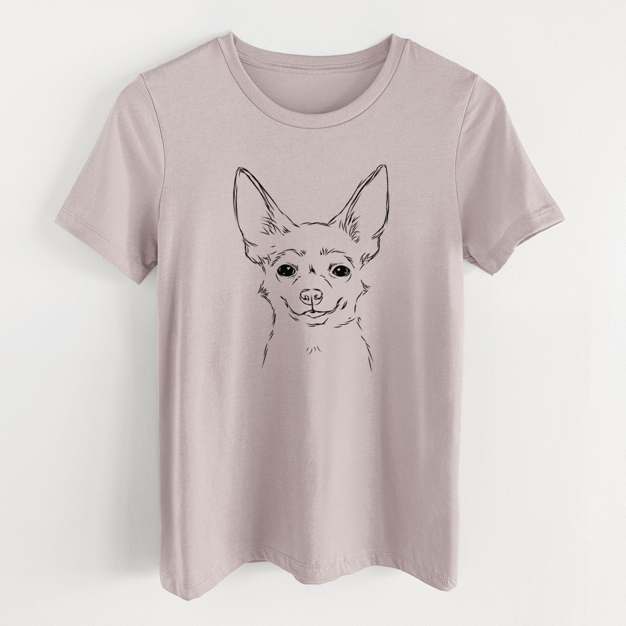Bare Amos the Chihuahua - Women's Lightweight Relaxed Fit 100% Cotton Crewneck
