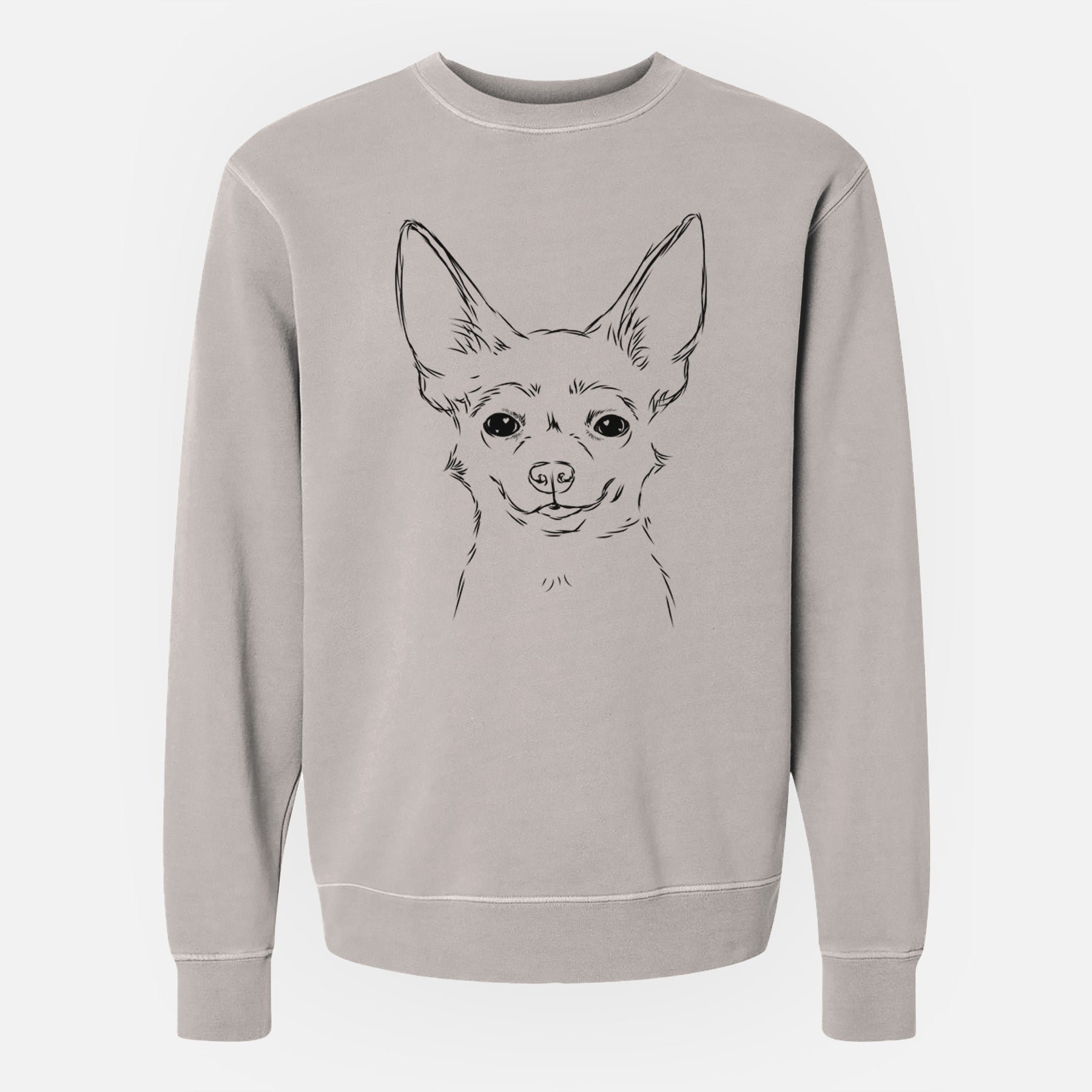 Bare Amos the Chihuahua - Unisex Pigment Dyed Crew Sweatshirt