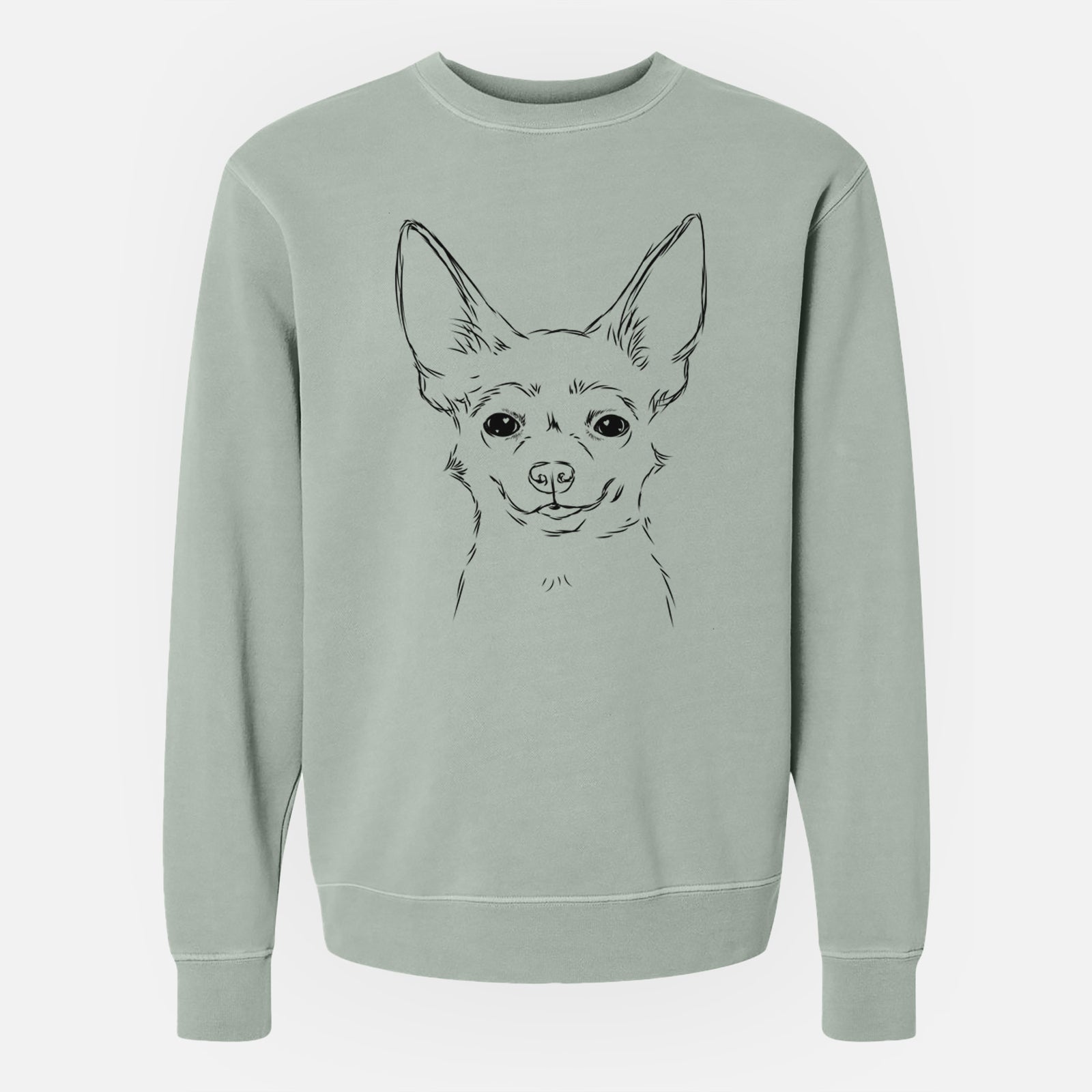 Bare Amos the Chihuahua - Unisex Pigment Dyed Crew Sweatshirt