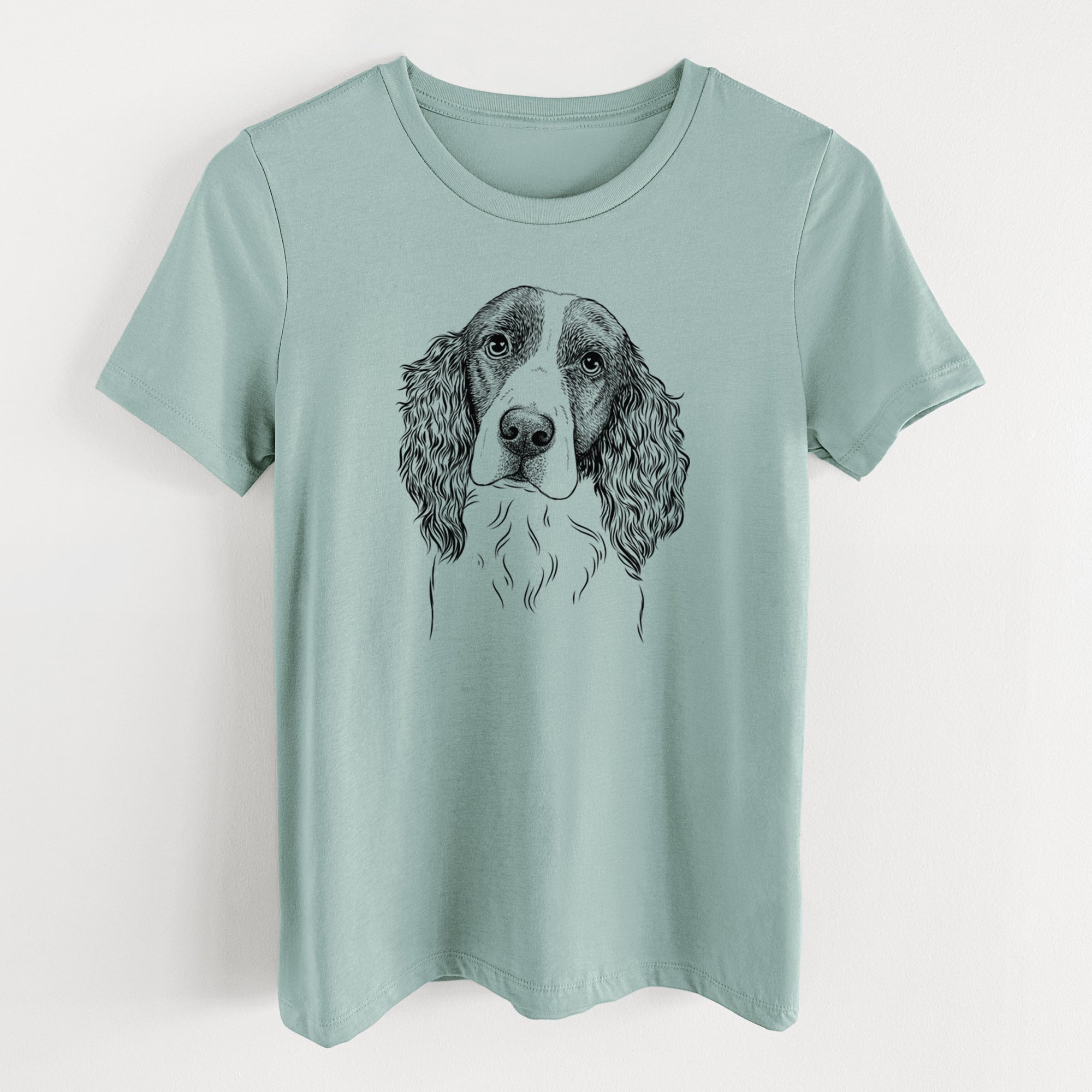 Bare Annie the English Springer Spaniel - Women's Lightweight Relaxed Fit 100% Cotton Crewneck