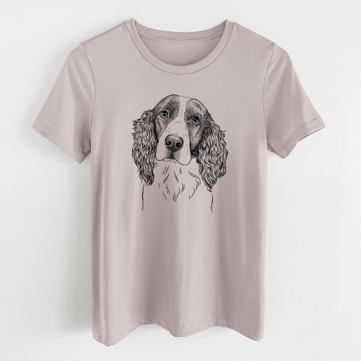 Bare Annie the English Springer Spaniel - Women's Lightweight Relaxed Fit 100% Cotton Crewneck