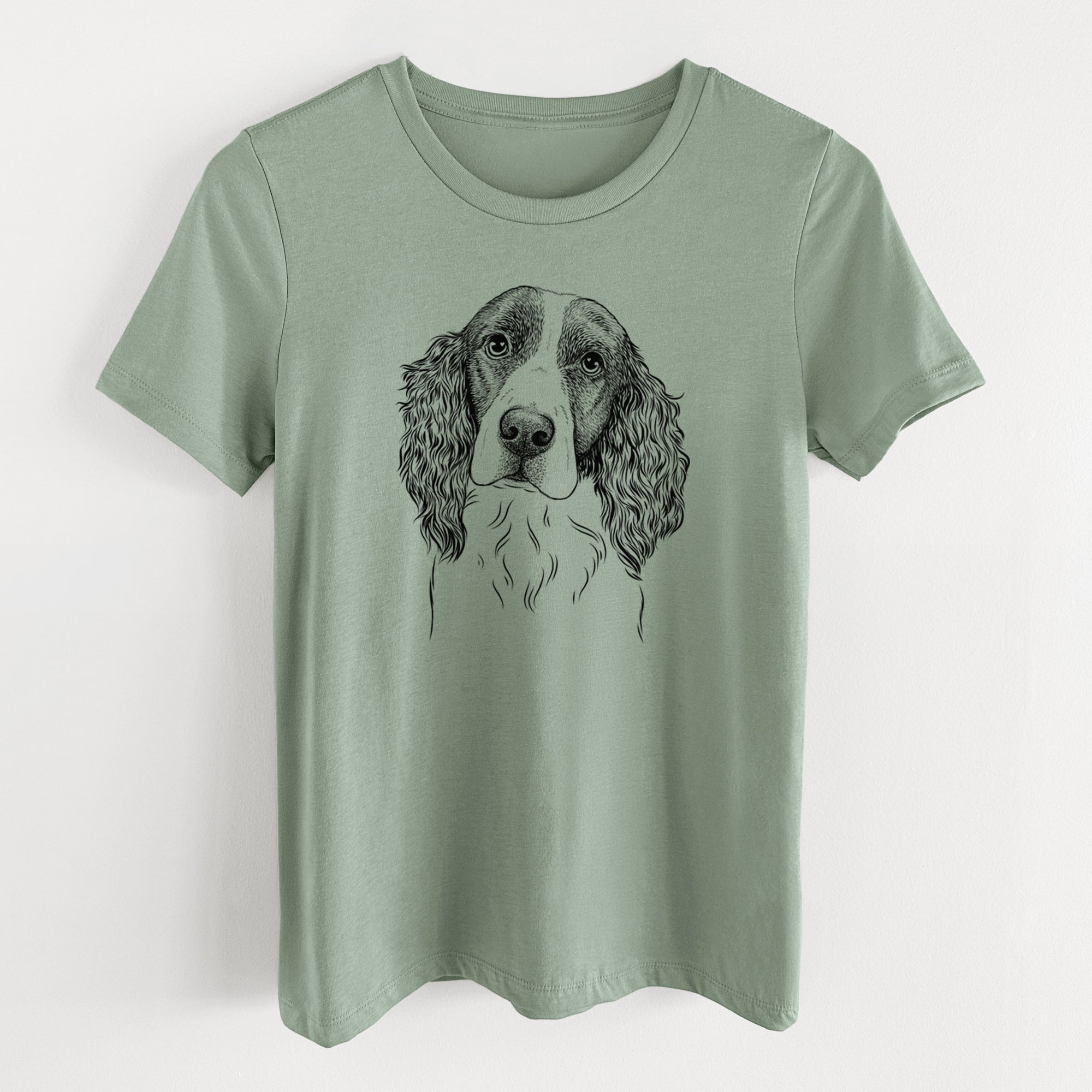 Bare Annie the English Springer Spaniel - Women's Lightweight Relaxed Fit 100% Cotton Crewneck