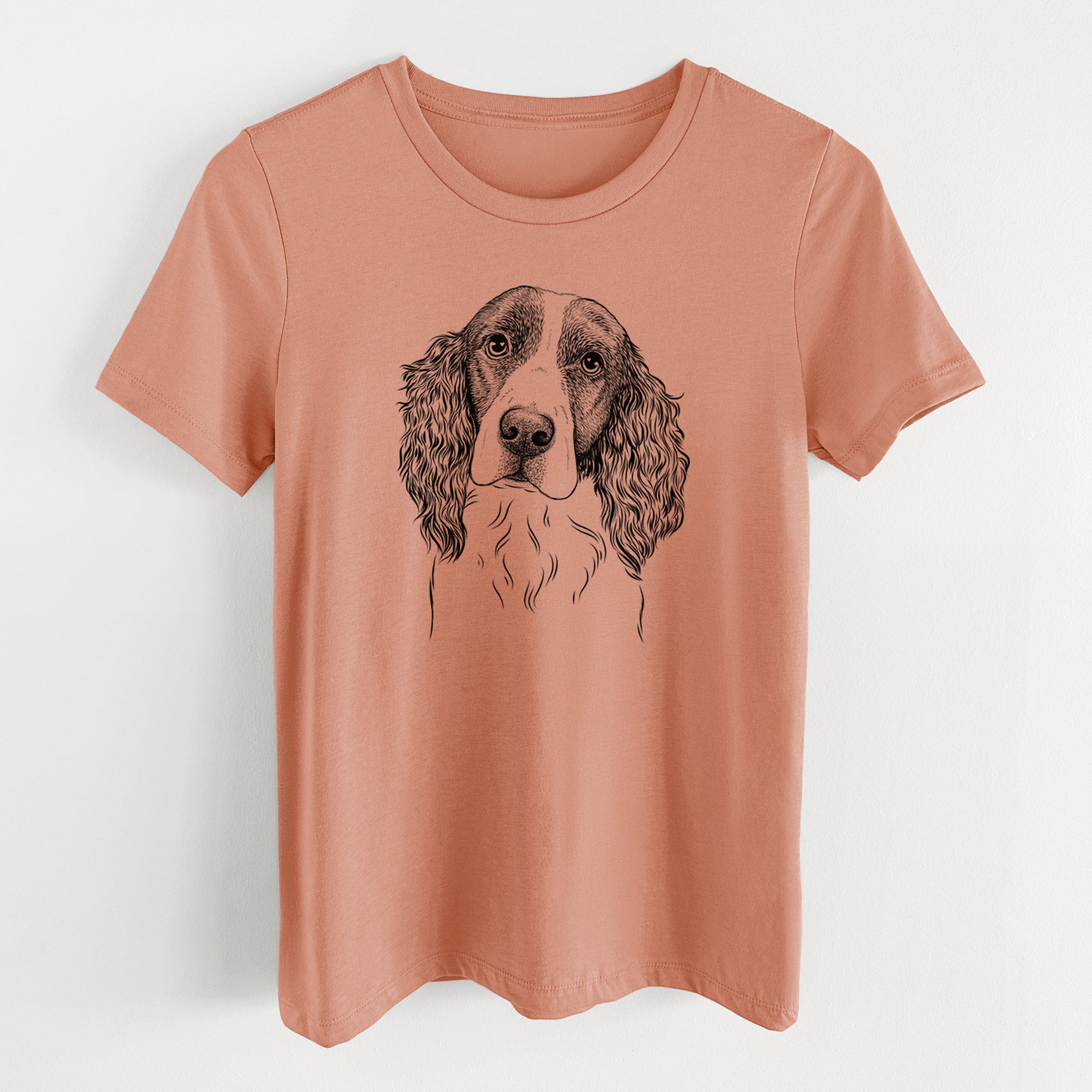 Bare Annie the English Springer Spaniel - Women's Lightweight Relaxed Fit 100% Cotton Crewneck