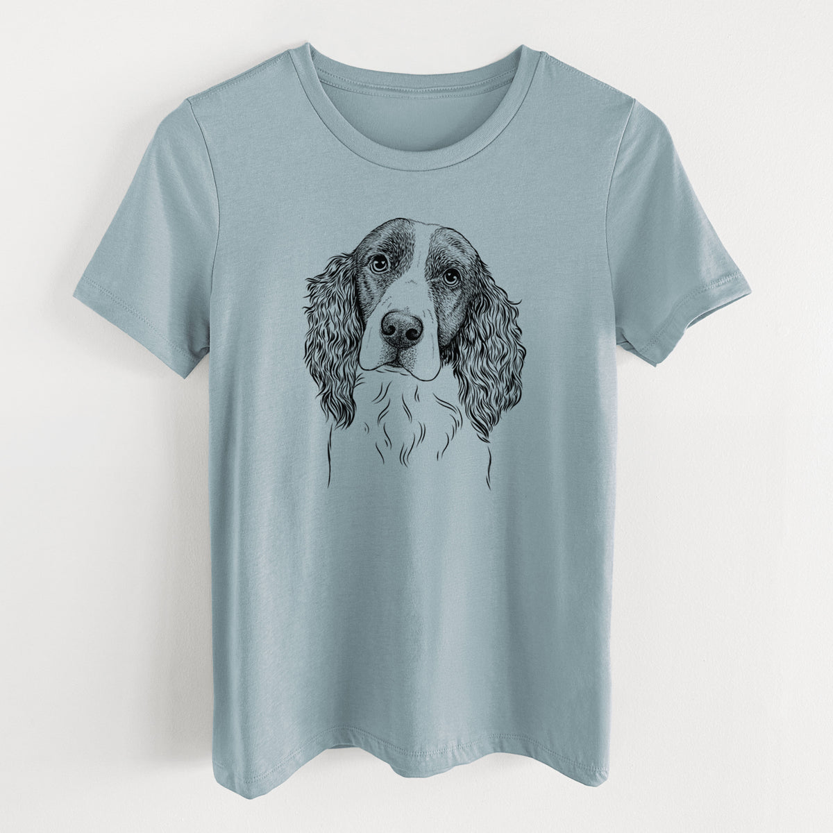 Bare Annie the English Springer Spaniel - Women's Lightweight Relaxed Fit 100% Cotton Crewneck