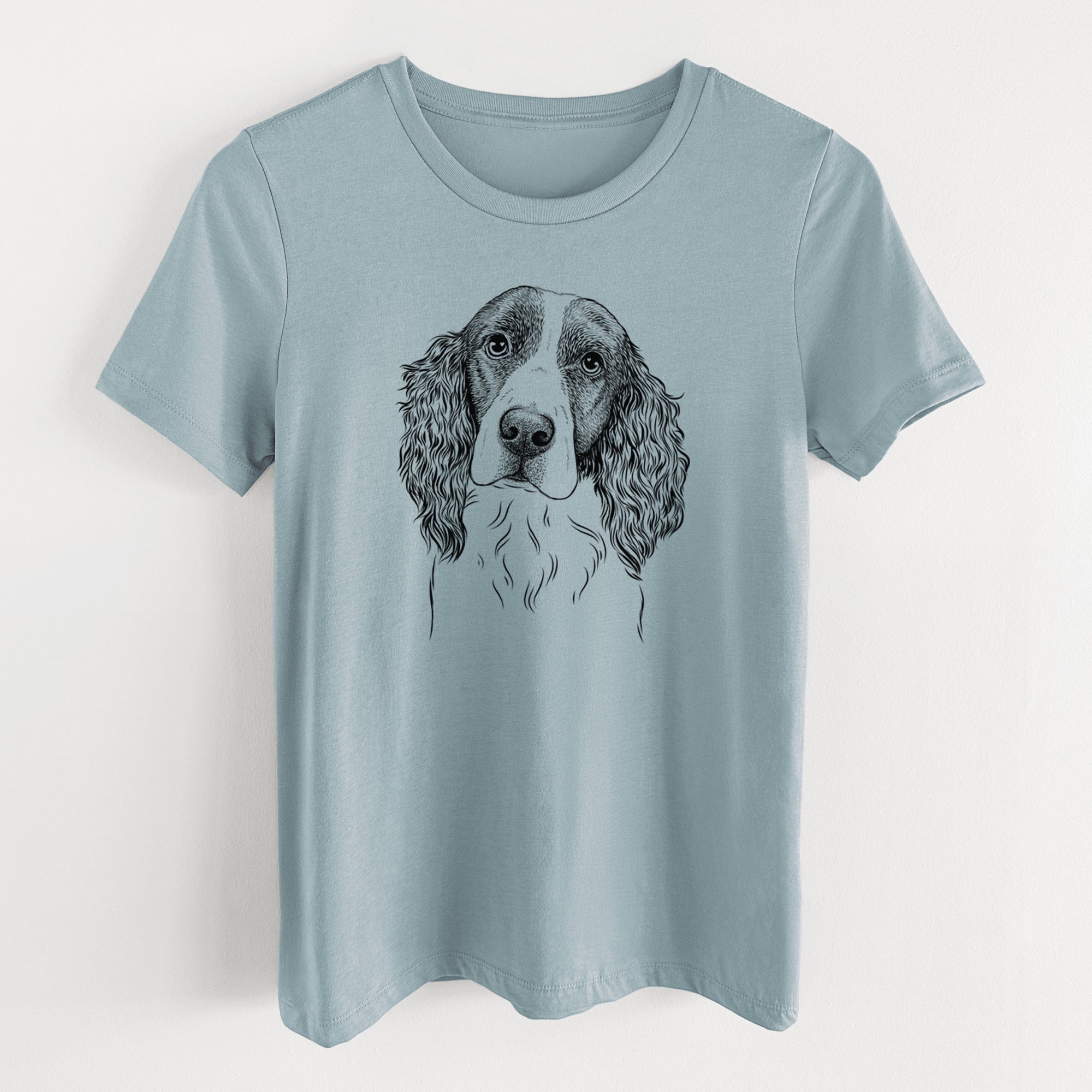 Bare Annie the English Springer Spaniel - Women's Lightweight Relaxed Fit 100% Cotton Crewneck