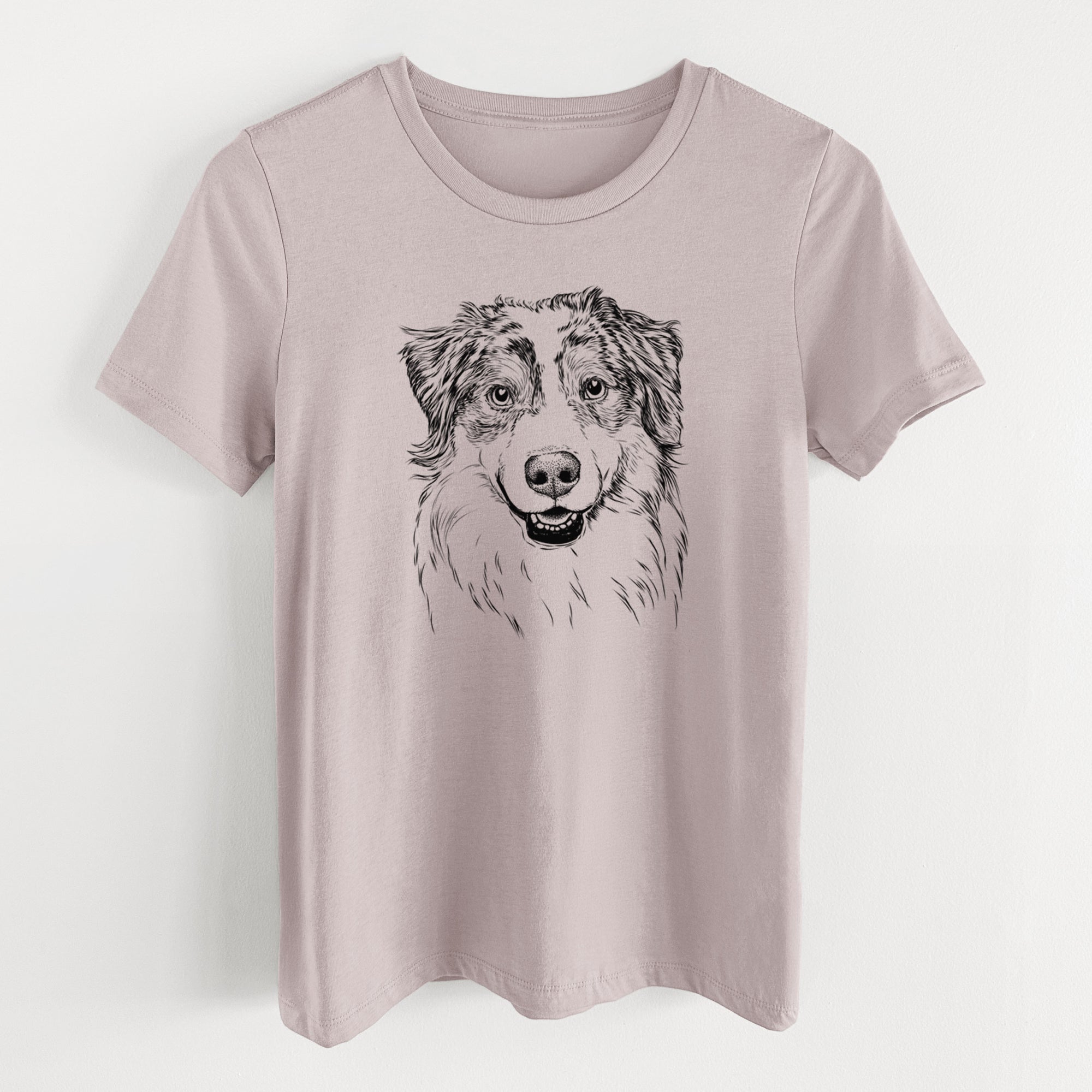 Bare Aonghus the Australian Shepherd - Women's Lightweight Relaxed Fit 100% Cotton Crewneck