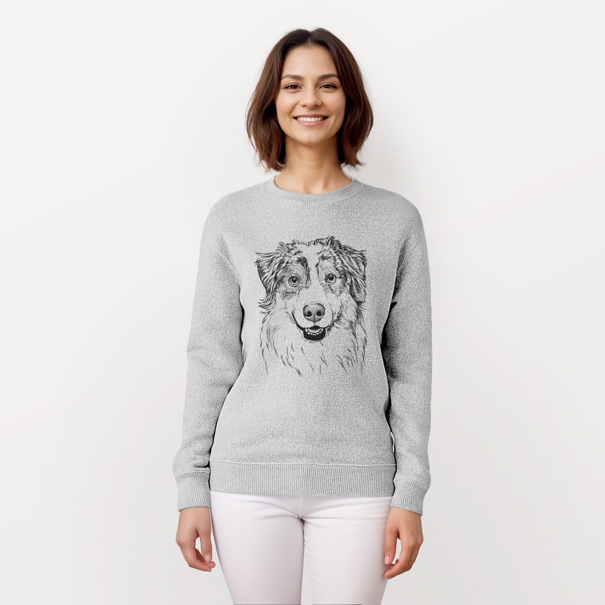 Aonghus the Australian Shepherd - Knit Sweatshirt