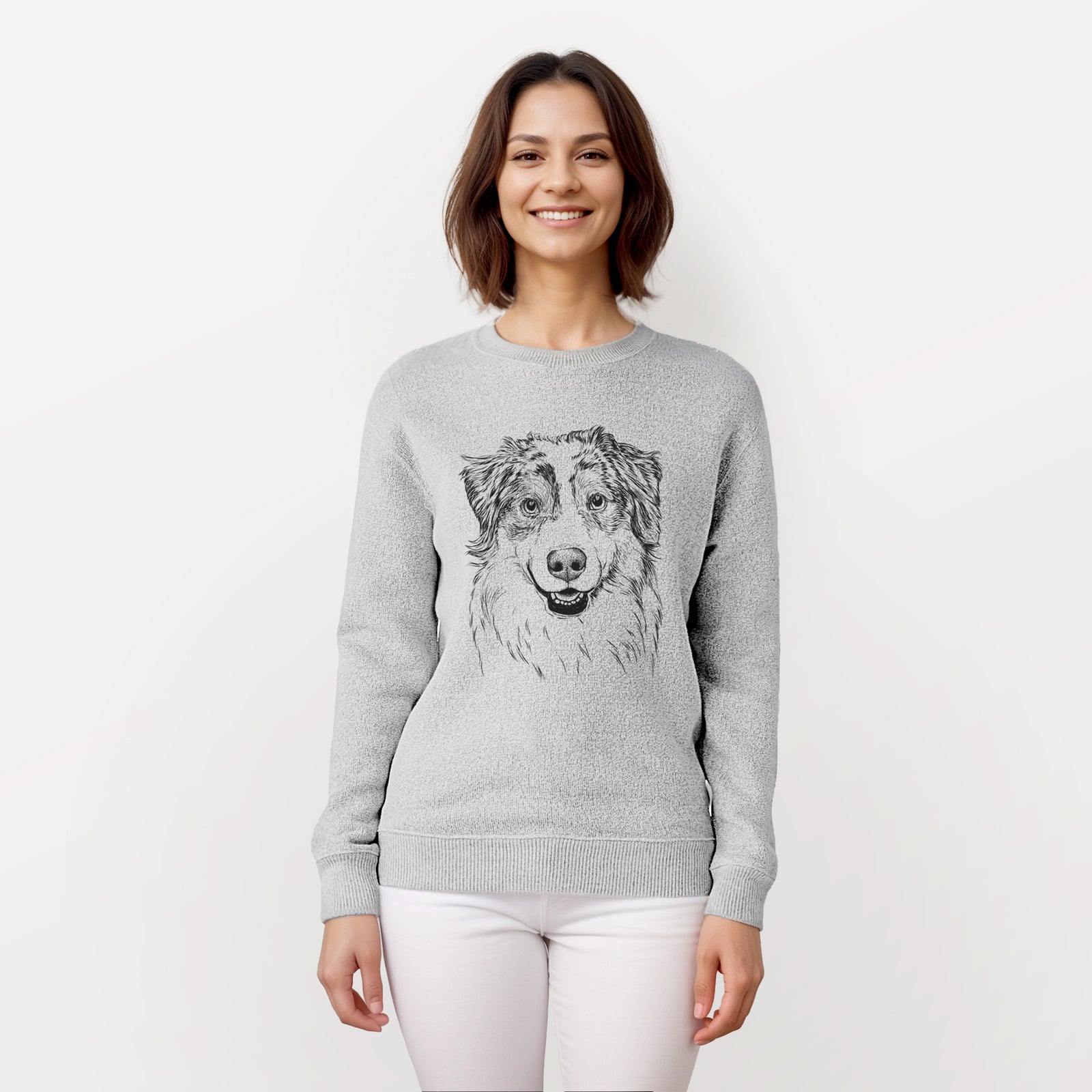 Aonghus the Australian Shepherd - Knit Sweatshirt