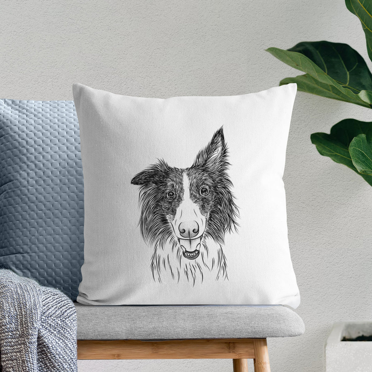 Archie the Silken Windhound - Throw Pillow Cover