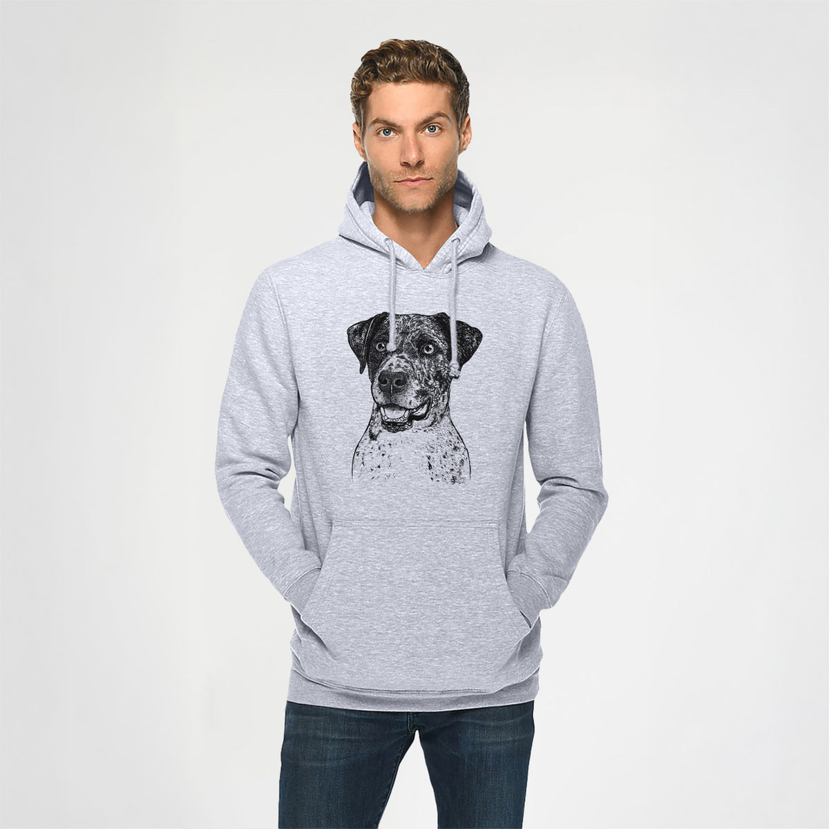 Argos the Catahoula- Heavyweight Fleece Hoodie