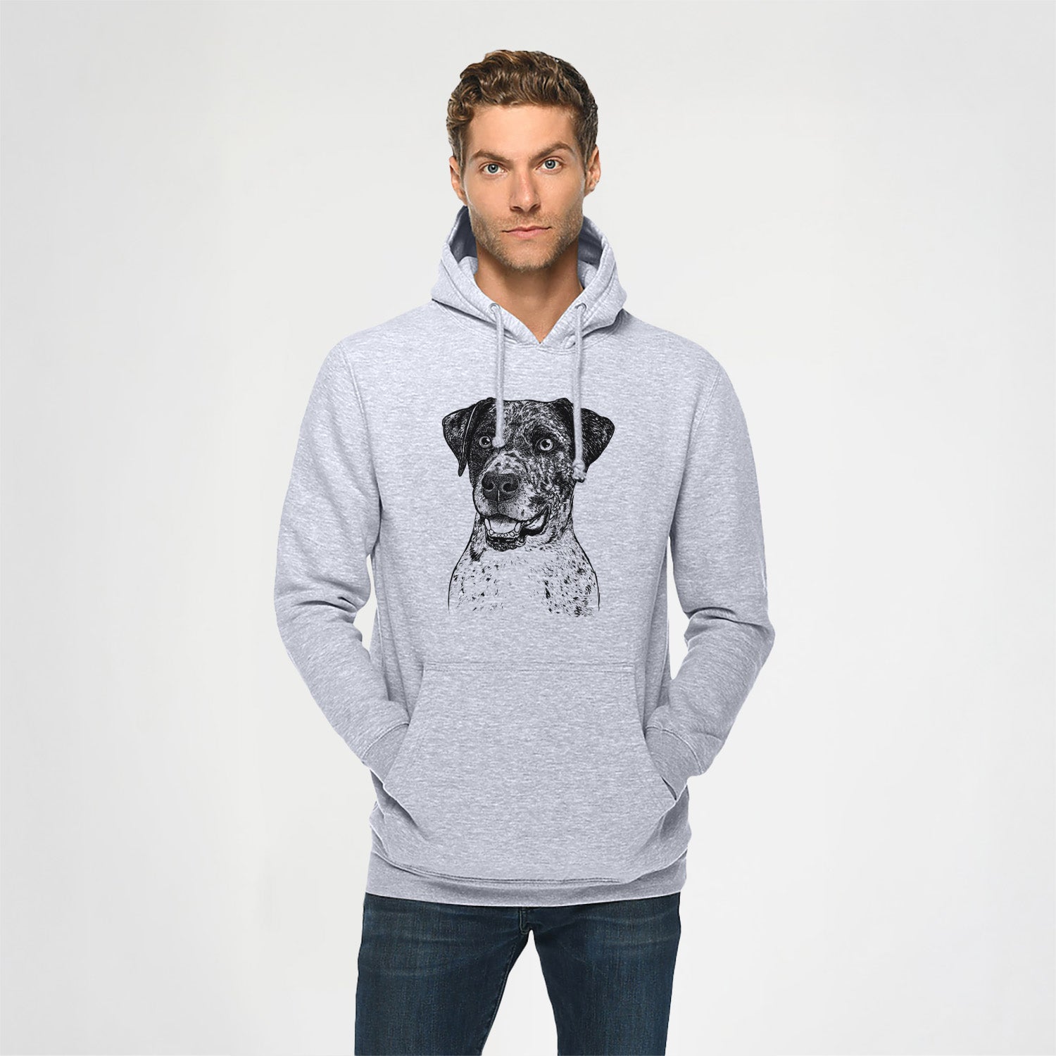 Argos the Catahoula- Heavyweight Fleece Hoodie